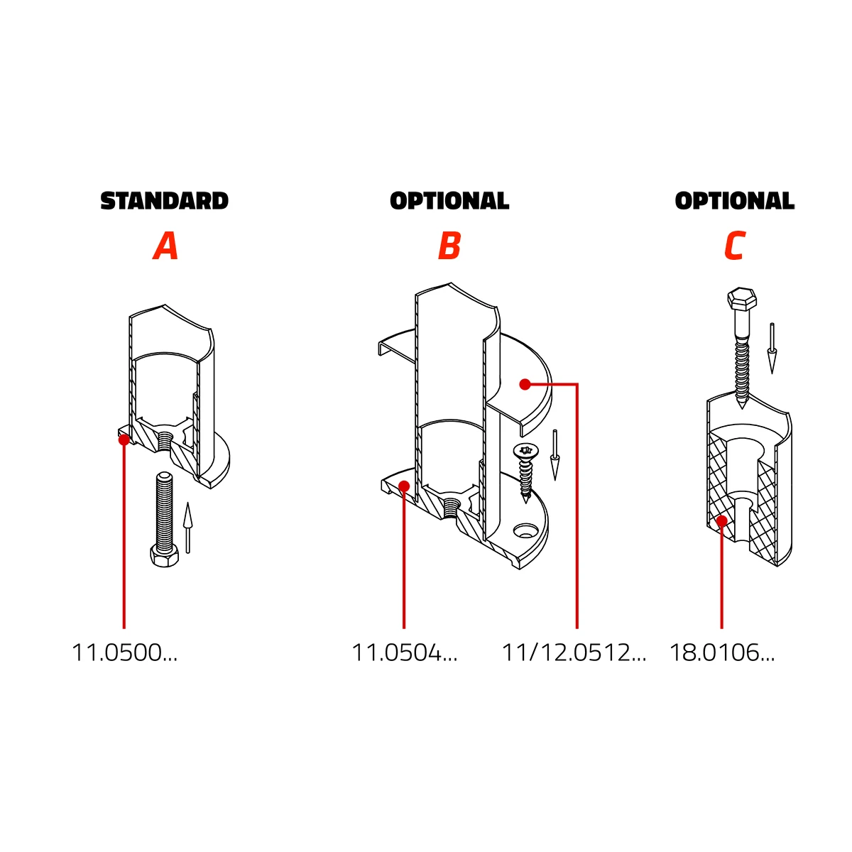 Post, 20190x038xx Pfosten, 20190x038xx
