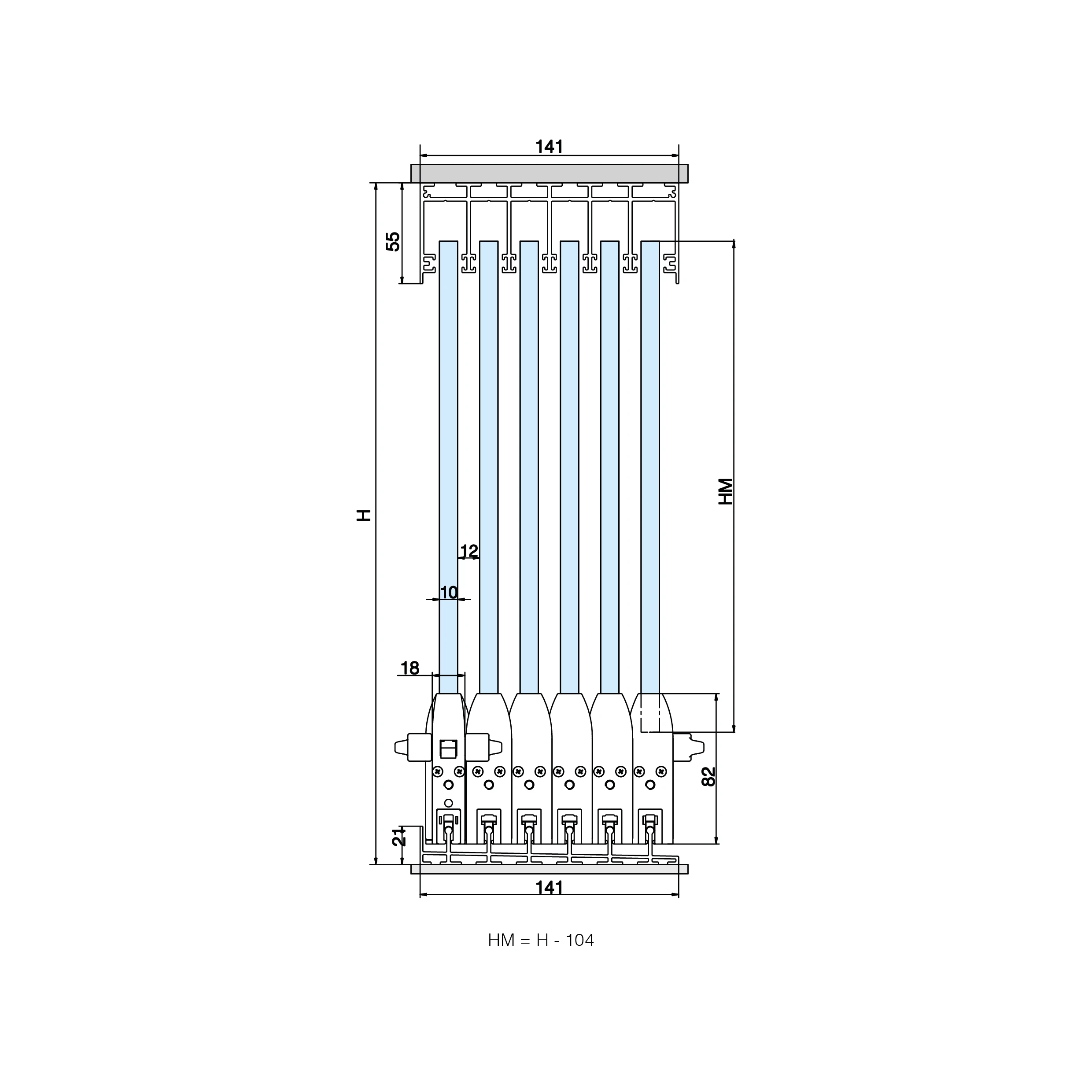 Terrace sliding glass wall CTO, 77990066 Terrassen Glasschiebewand CTO, 77990066