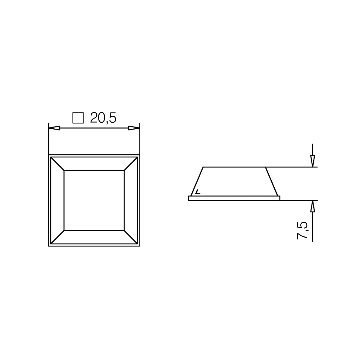 Schutzpuffer für Glasplatten, selbstklebend, 7719605020200