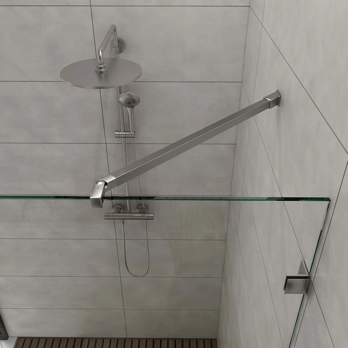 Stabilisierungsstangen Set für Duschen zur Wandmontage 45°, 296417020xx Stabilisierungsstangen Set für Duschen zur Wandmontage 45°, 296417020xx