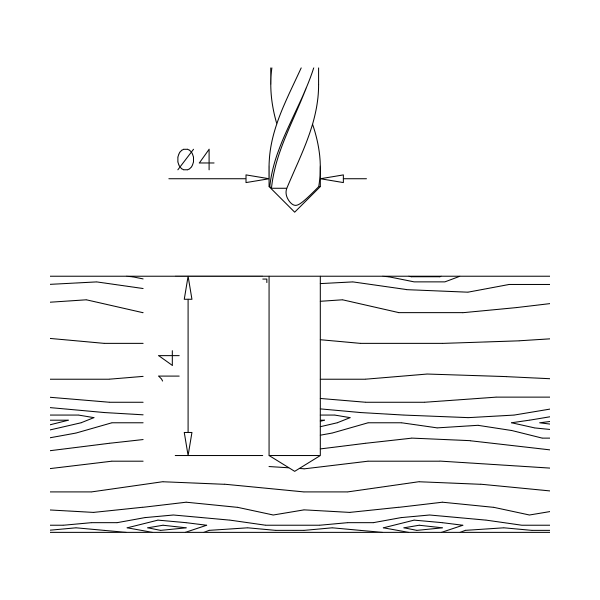 Mittelstütze für Holzmontage, 110661xxxxx