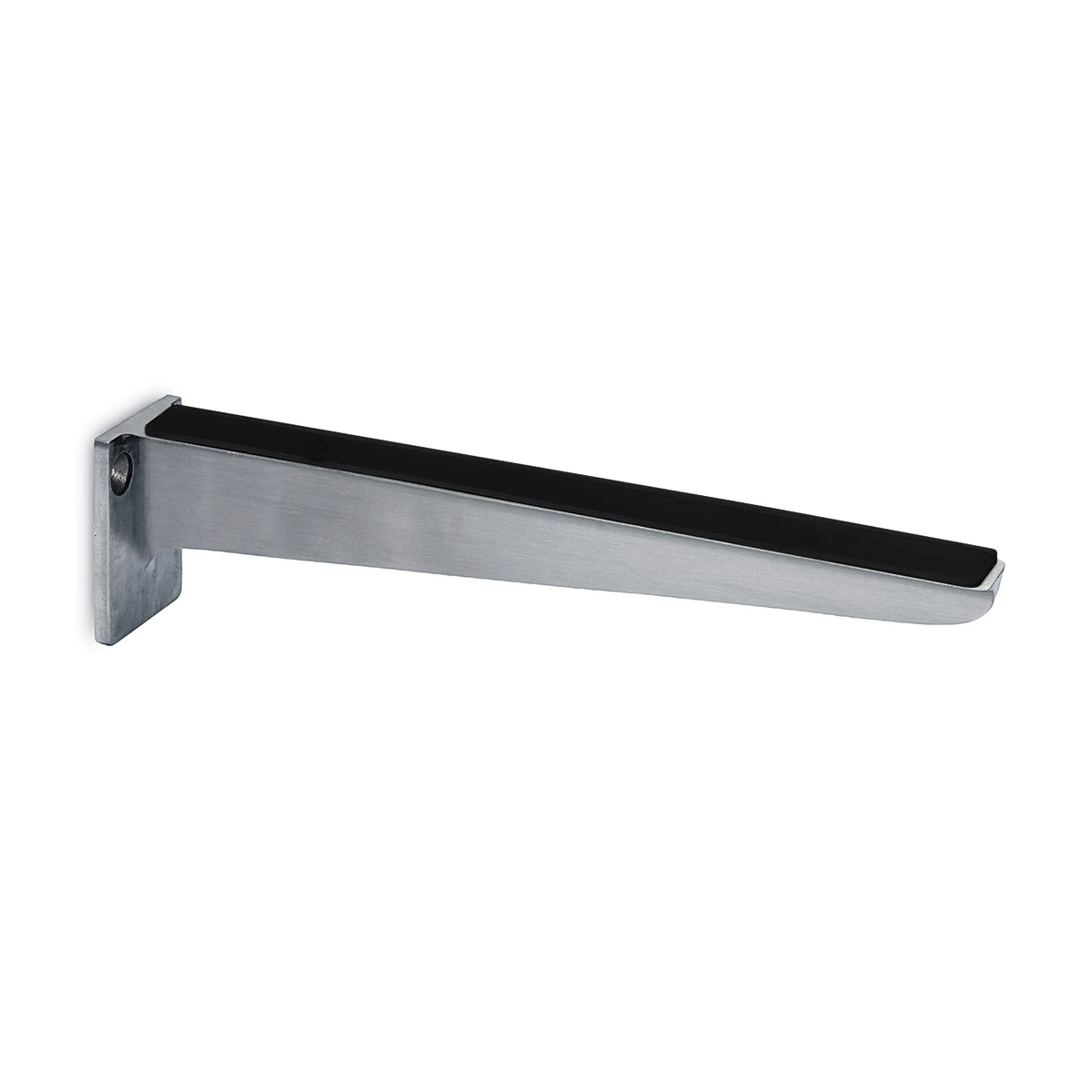 Glass shelf support with rubber strip, 11xxxxxxxxx Glasplattenträger mit Gummiauflage, 11xxxxxxxxx