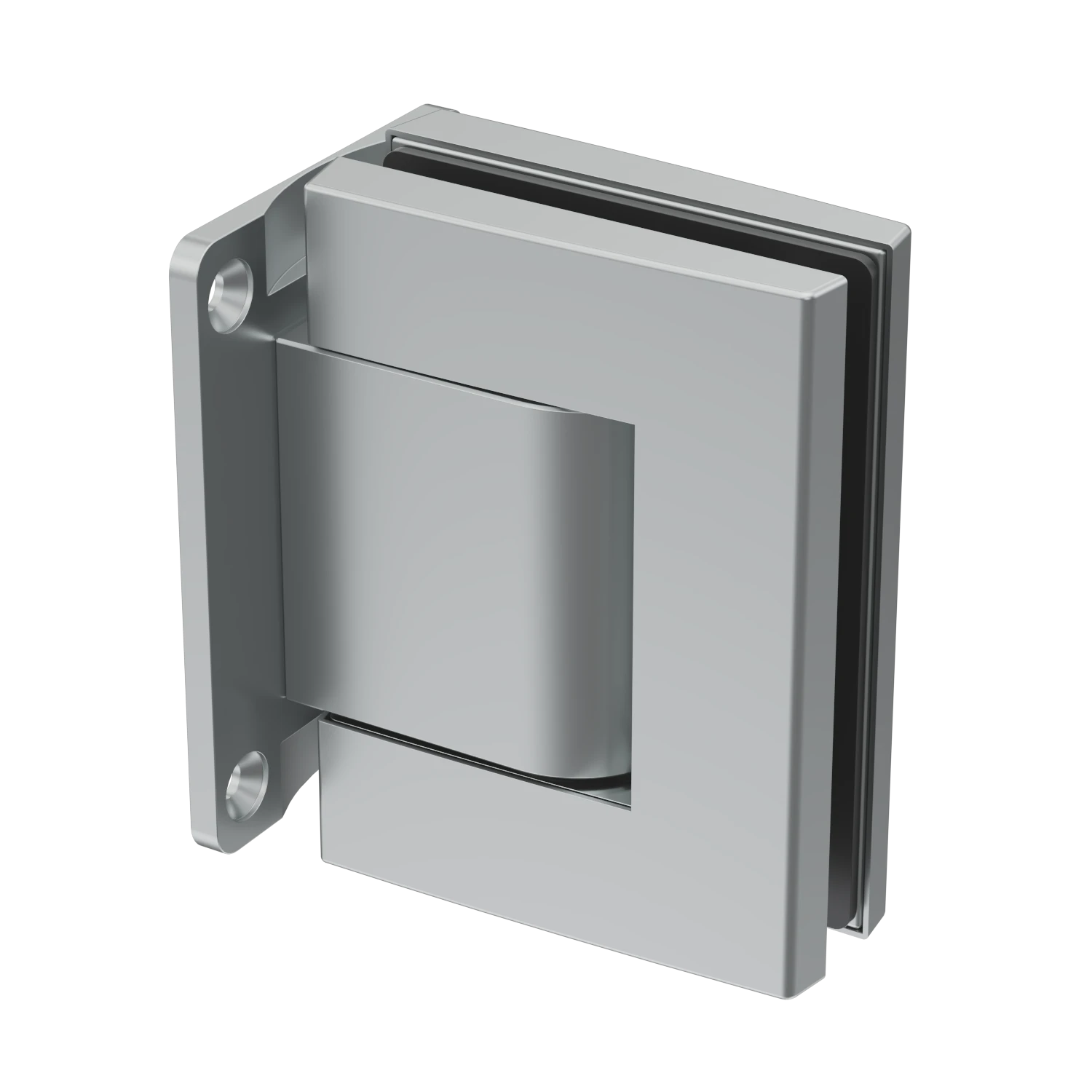 Glass door hinge set, hydraulic / self-closing, 77414612xxx Glastürscharnier-Set, hydraulisch / selbstschließend, 77414612xxx