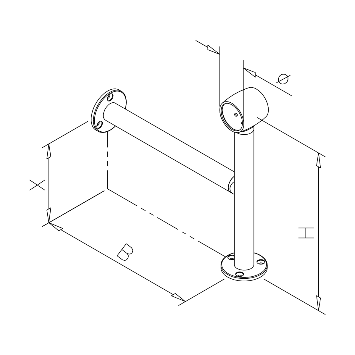 Voetsteun CTO, 77990060 Fußlaufstütze CTO, 77990060