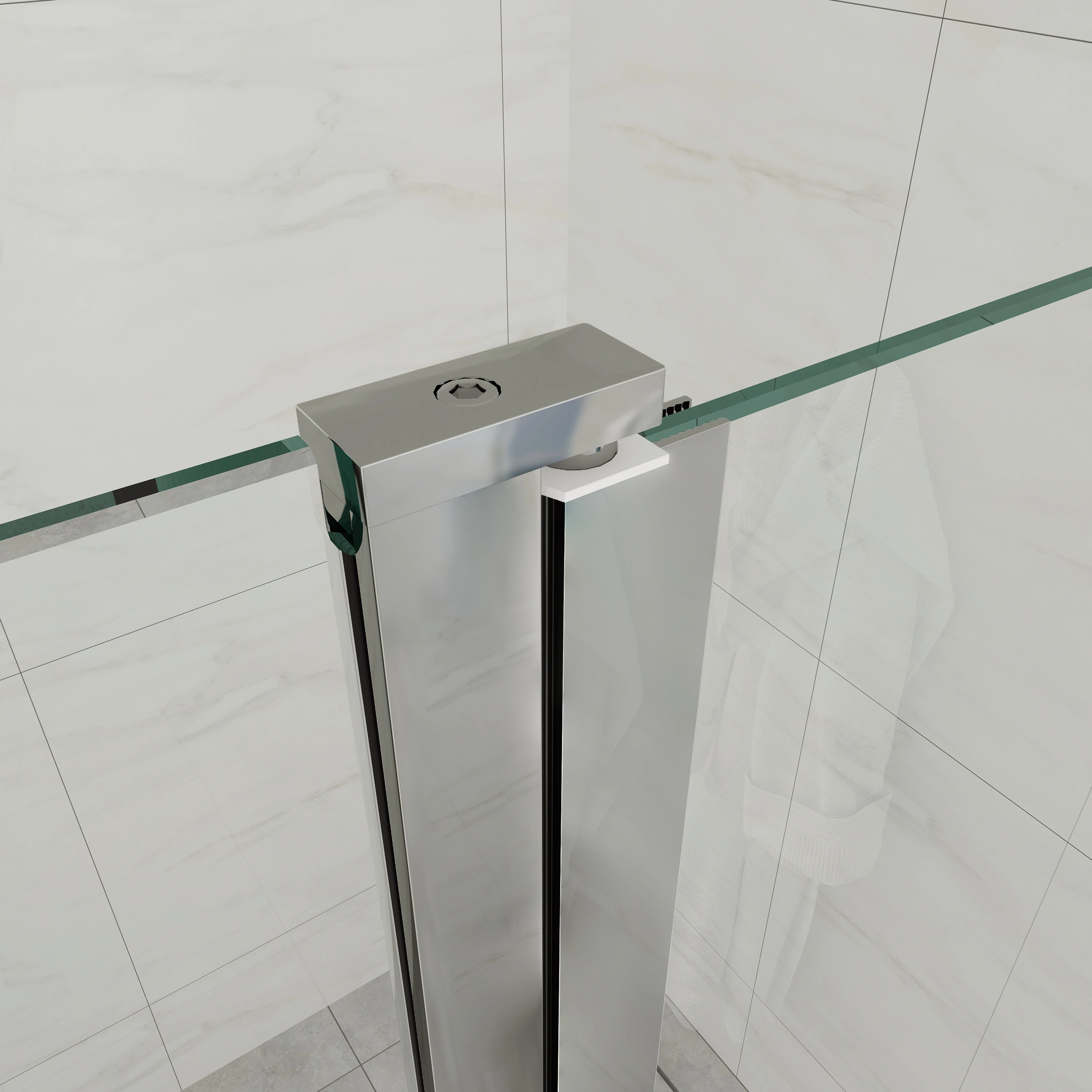 Shower door fitting, 7741090x200xx Duschtürbeschlag, 7741090x200xx