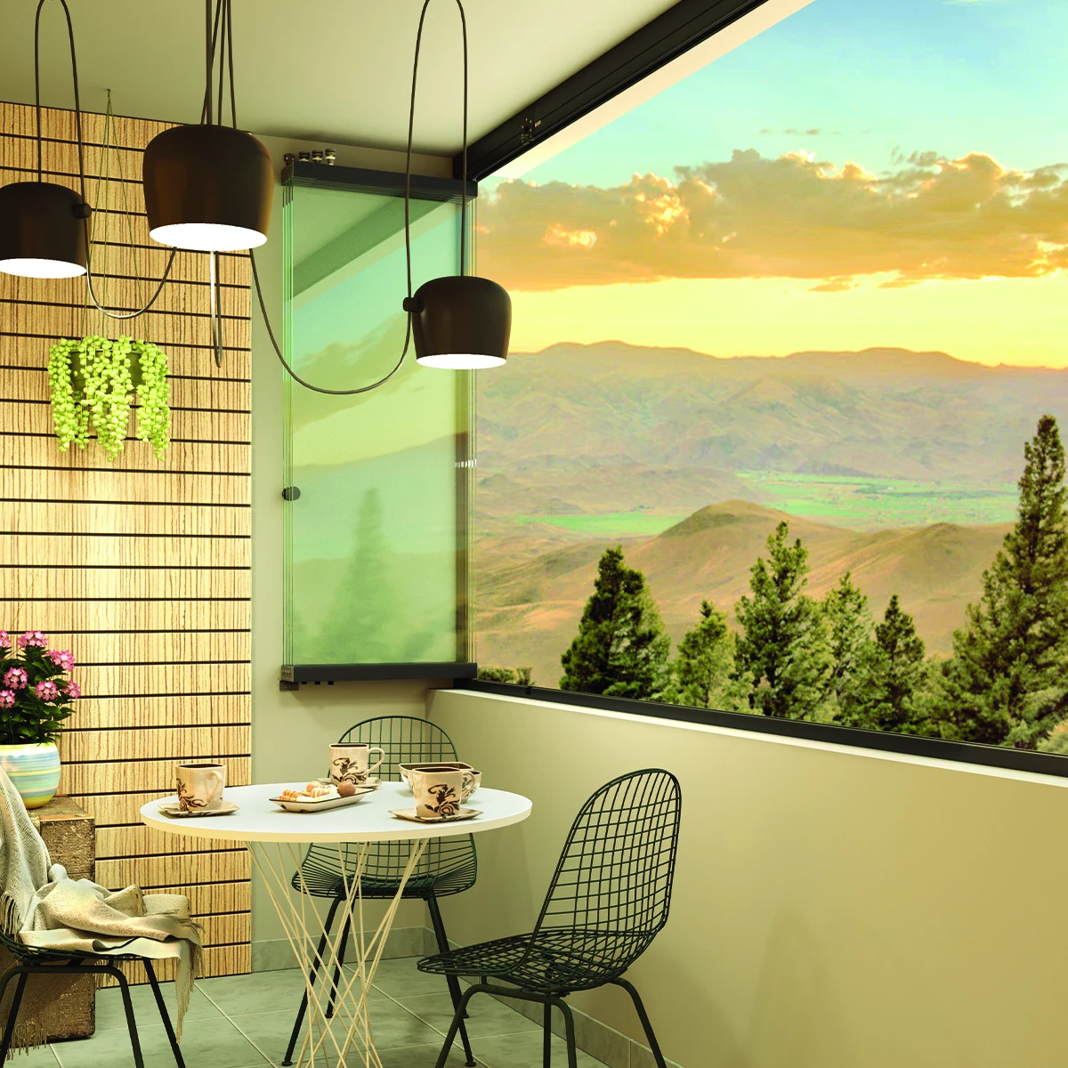 Balcony stacking wall, 2933xx0xx46 Balkon Glas Stapelwand, 2933xx0xx46