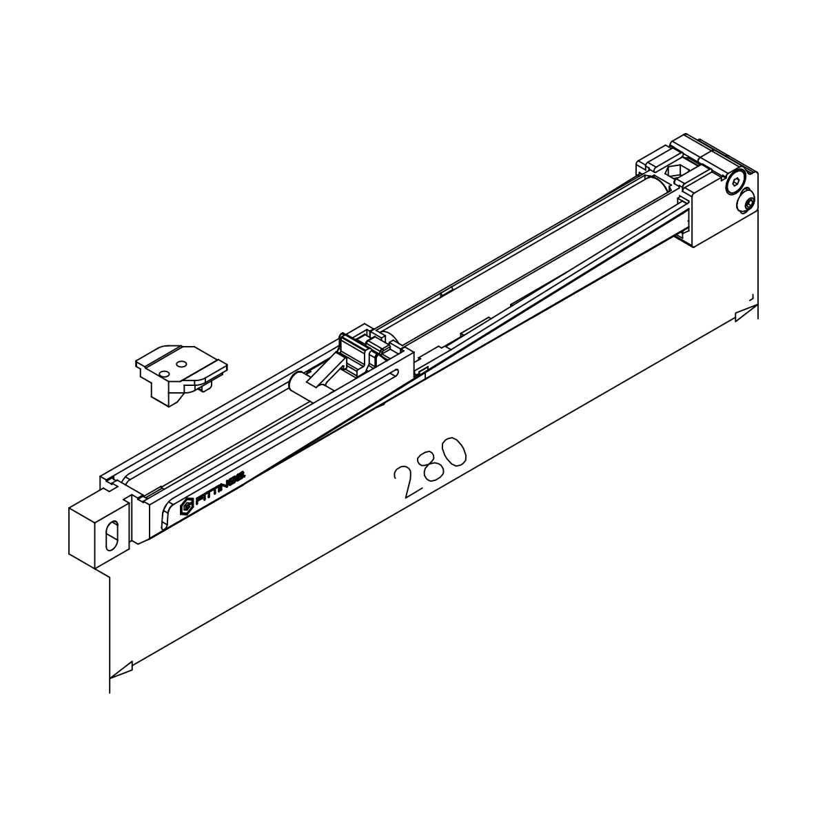 Soft closing mechanism, 461785xxx00 Dämpfeinzug, 461785xxx00