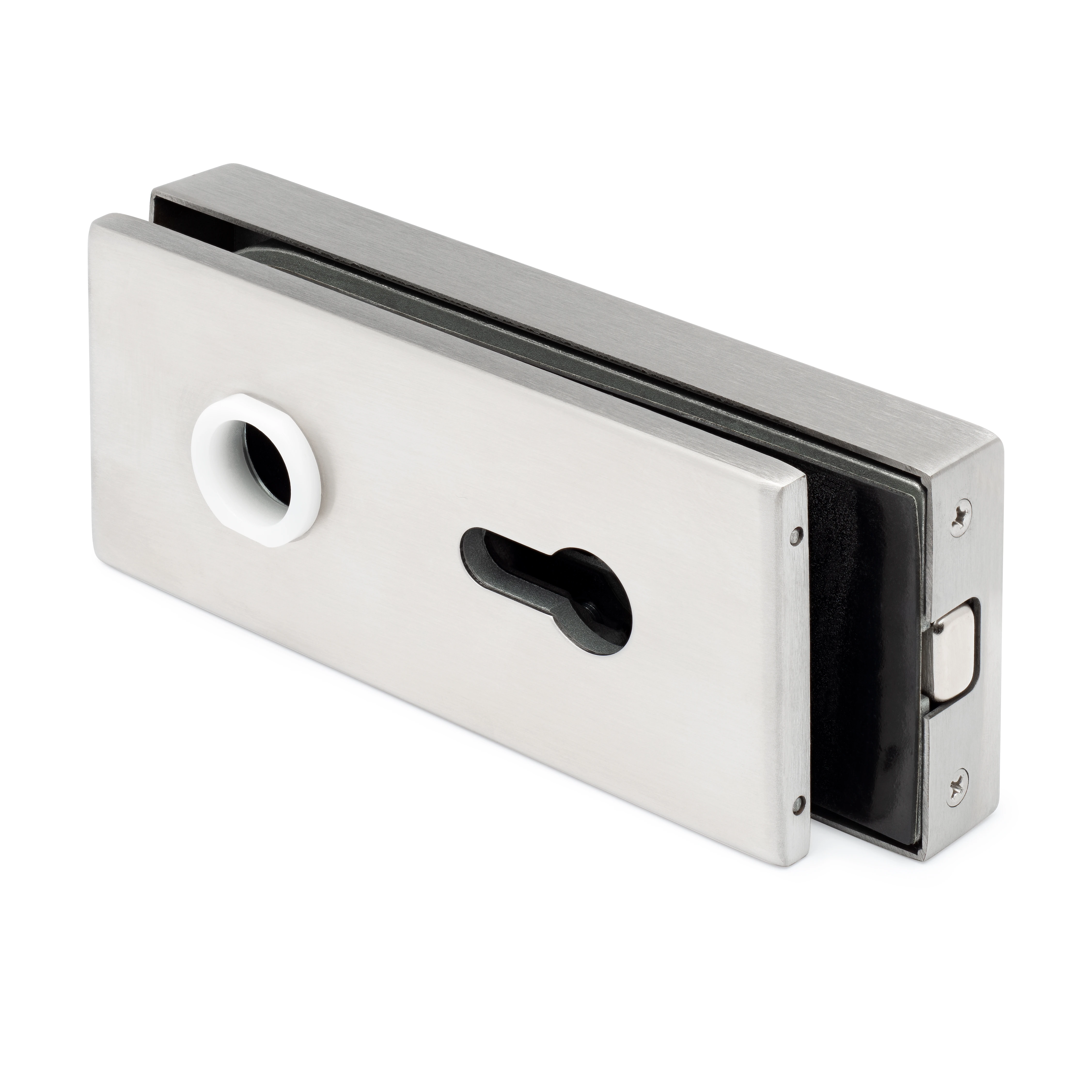 Glass door lock with magnetic latch, 77452270992 Glastürschloss mit Magnetfalle, 77452270992