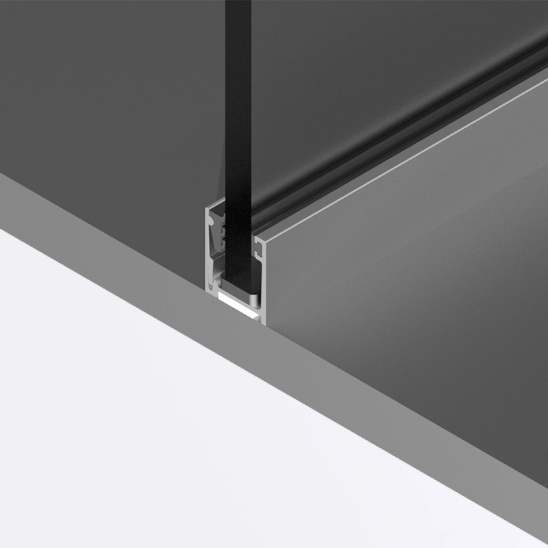 Alu Zarge Boden Aluminium Zarge mit Glasscheibe für die Bodenmontage