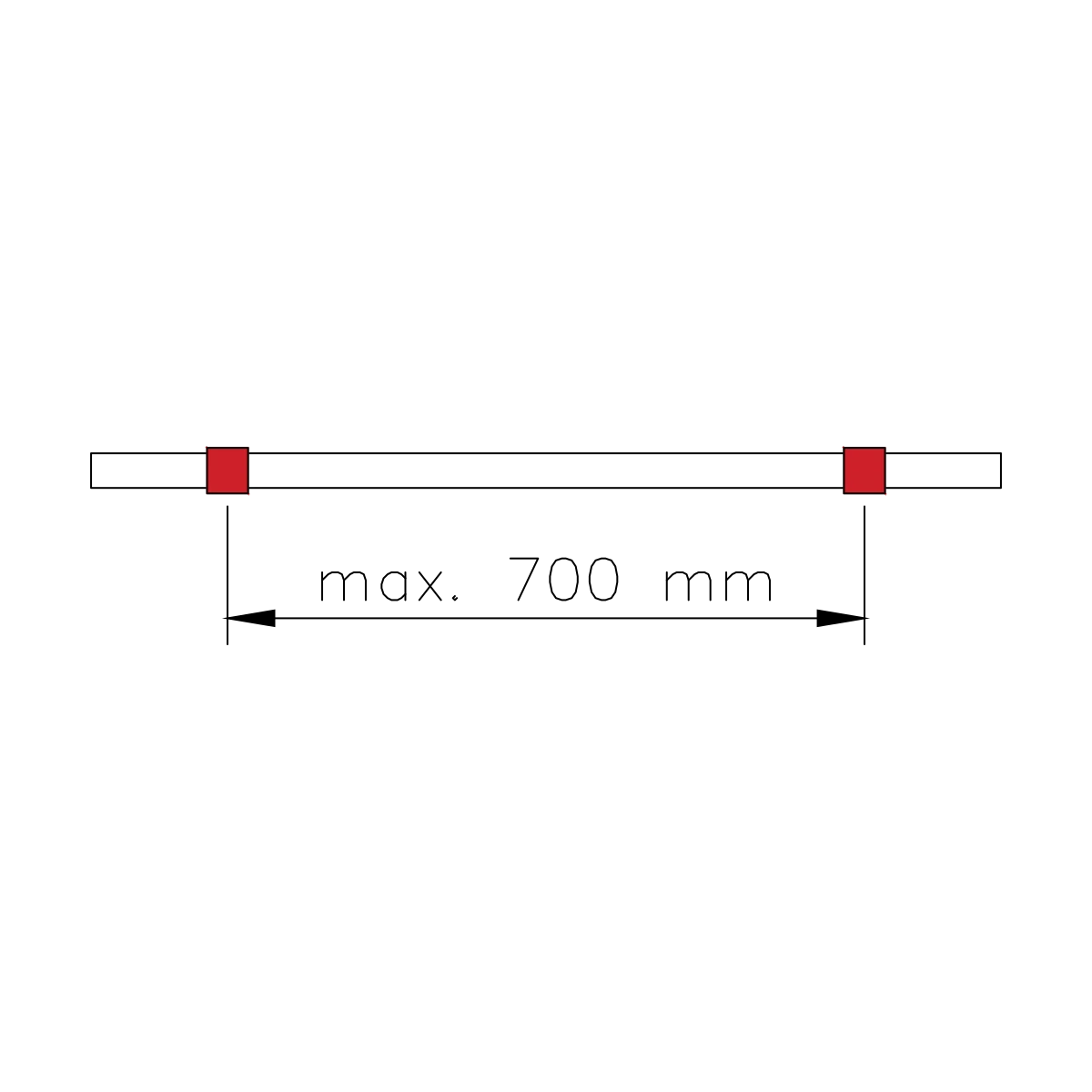 Footrail bracket, 110109xxxxx Fußlaufstütze, 110109xxxxx