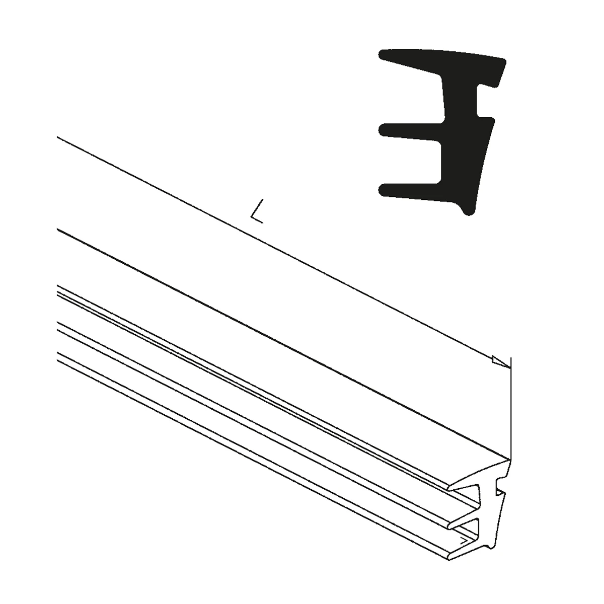 Verglasungsdichtung, 197063xxx00 Verglasungsdichtung, 197063xxx00