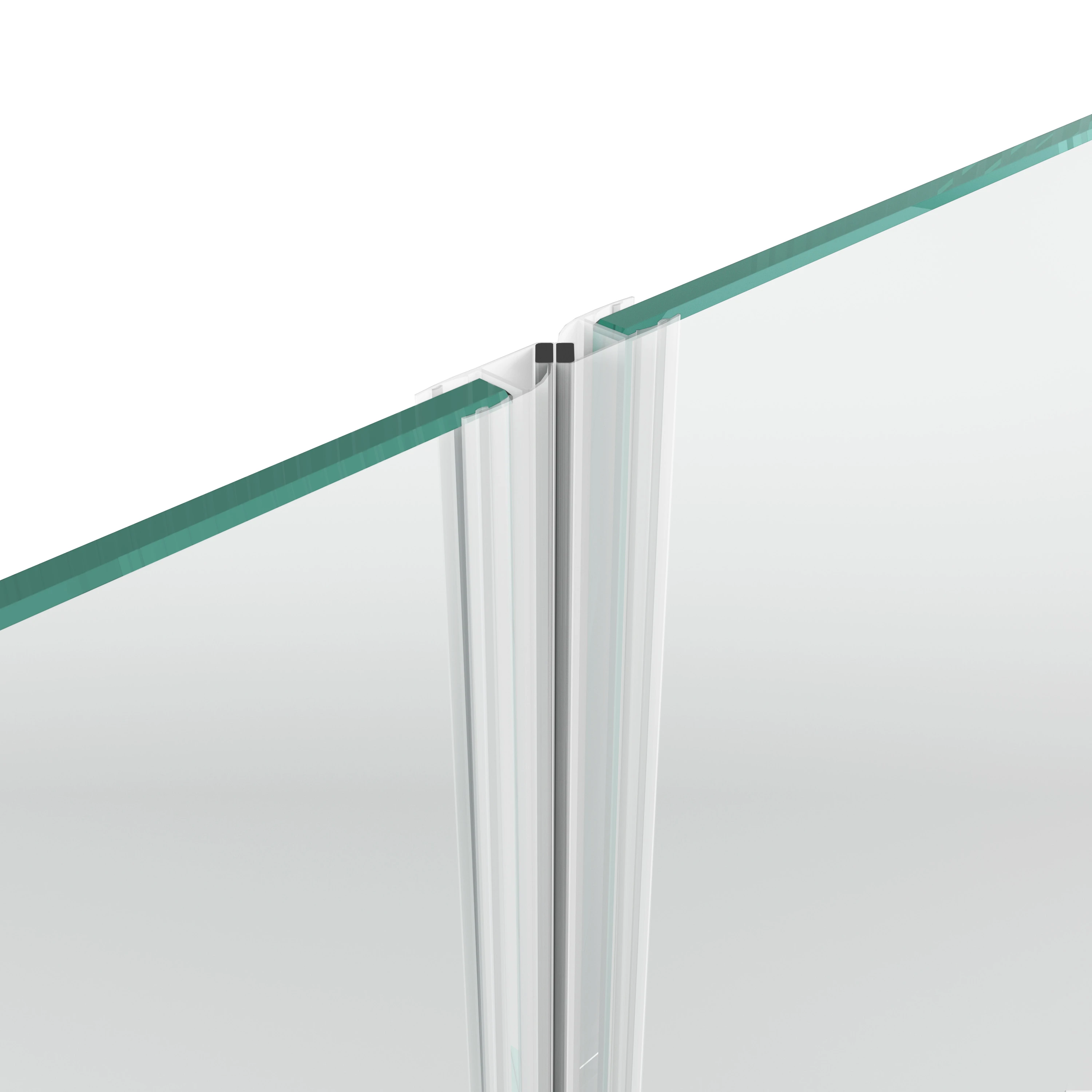 Magnetschließleiste für Glastüren 90° und 180°, 194010090-xx