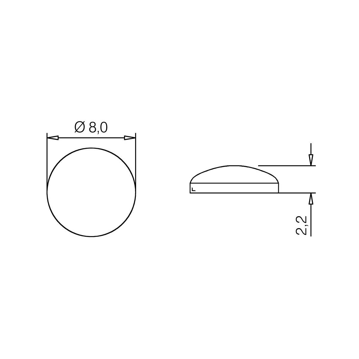 Schutzpuffer für Glasplatten, selbstklebend, 196040xxx00