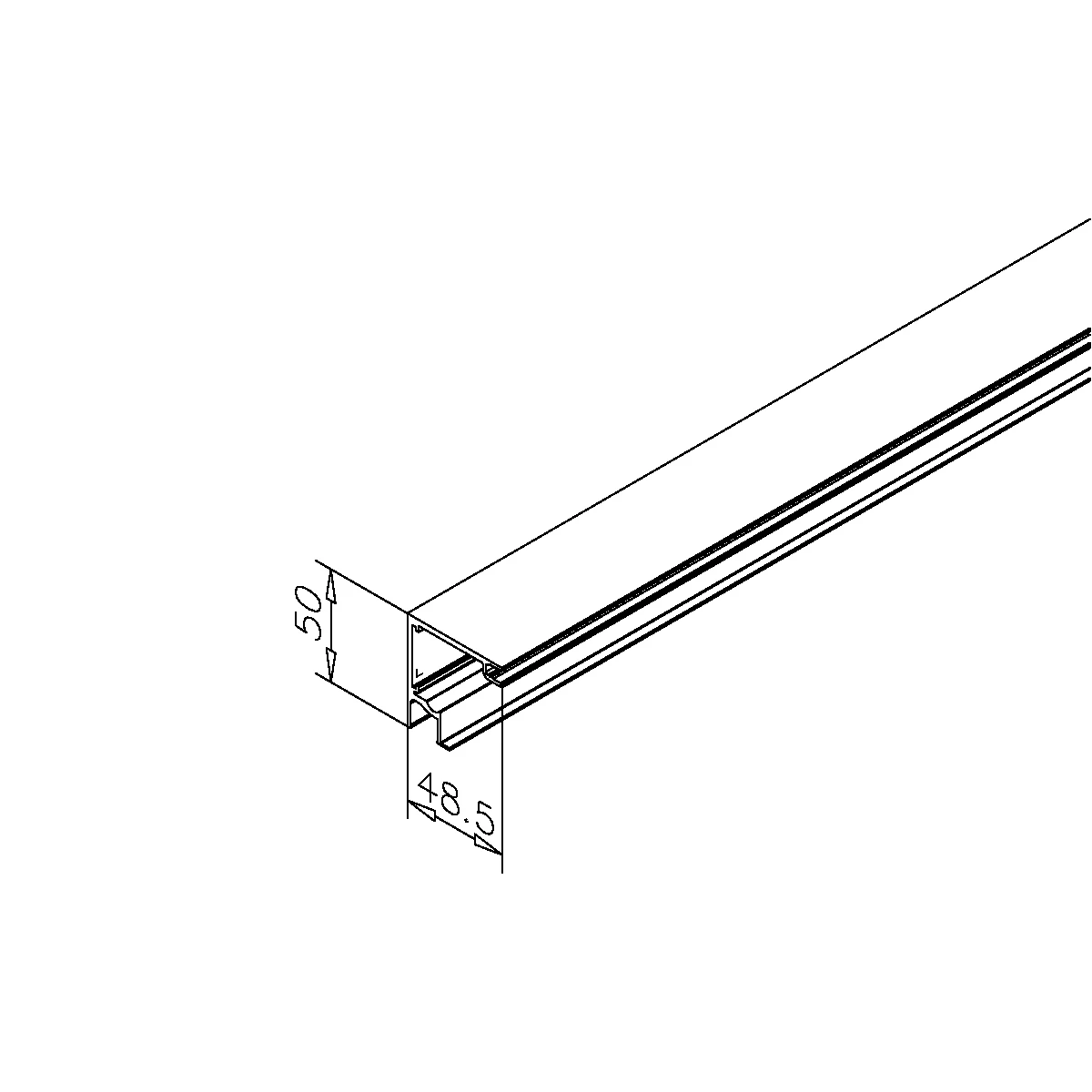 Laufschiene, 461810xxxxx Laufschiene, 461810xxxxx