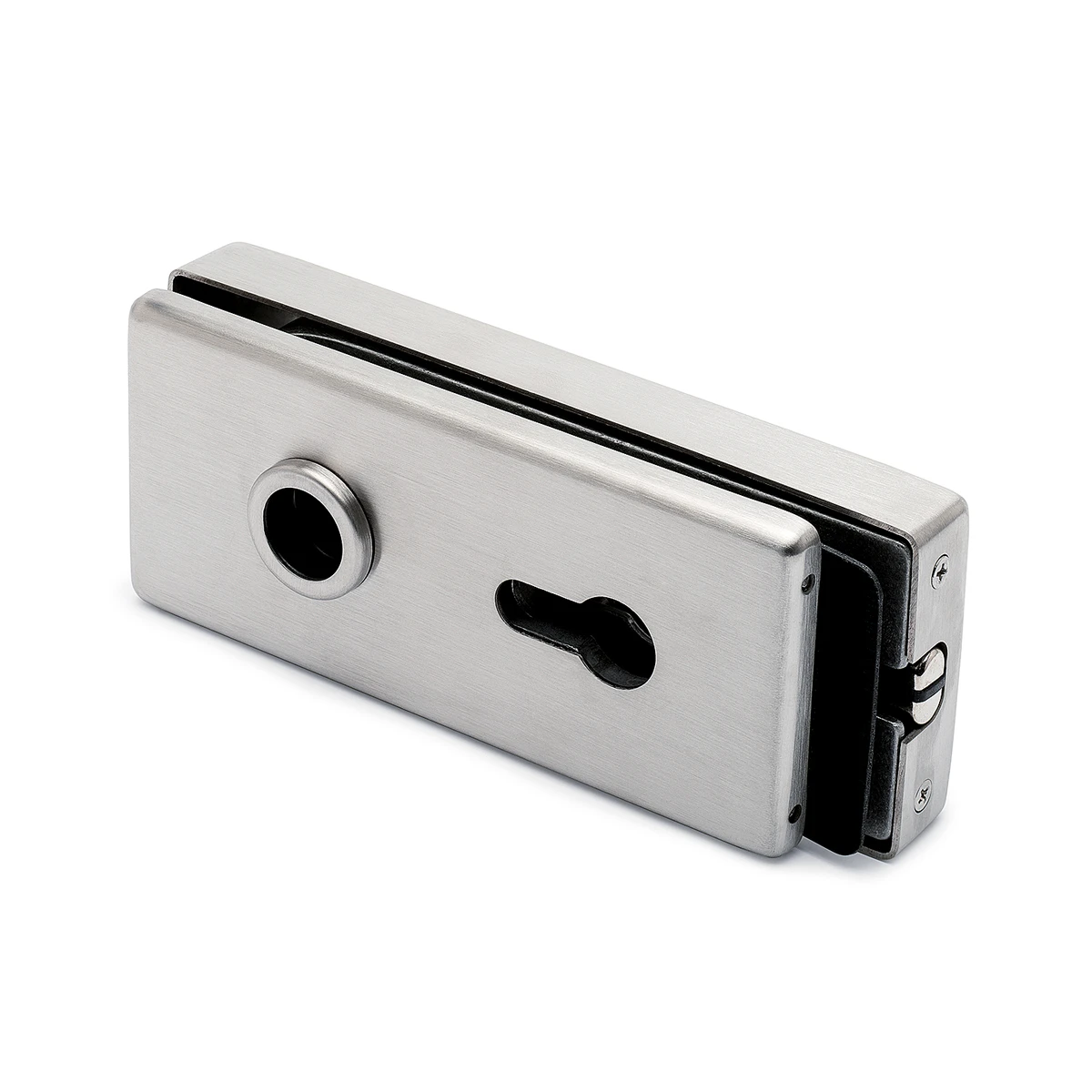 Glass door lock with magnetic latch, 7745223099212 Glastürschloss mit Magnetfalle, 7745223099212