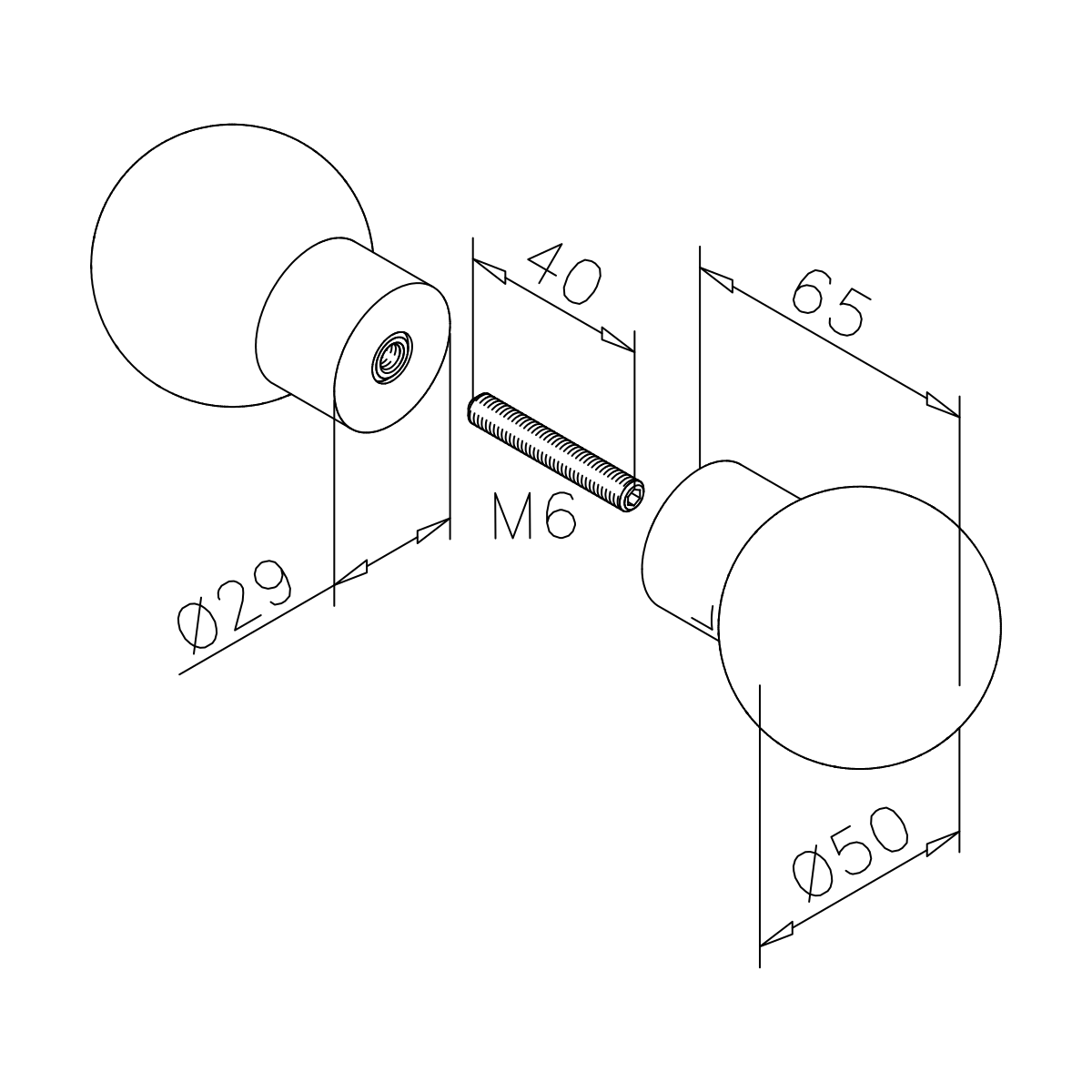 Türknauf für Sauna CTO, 77990083