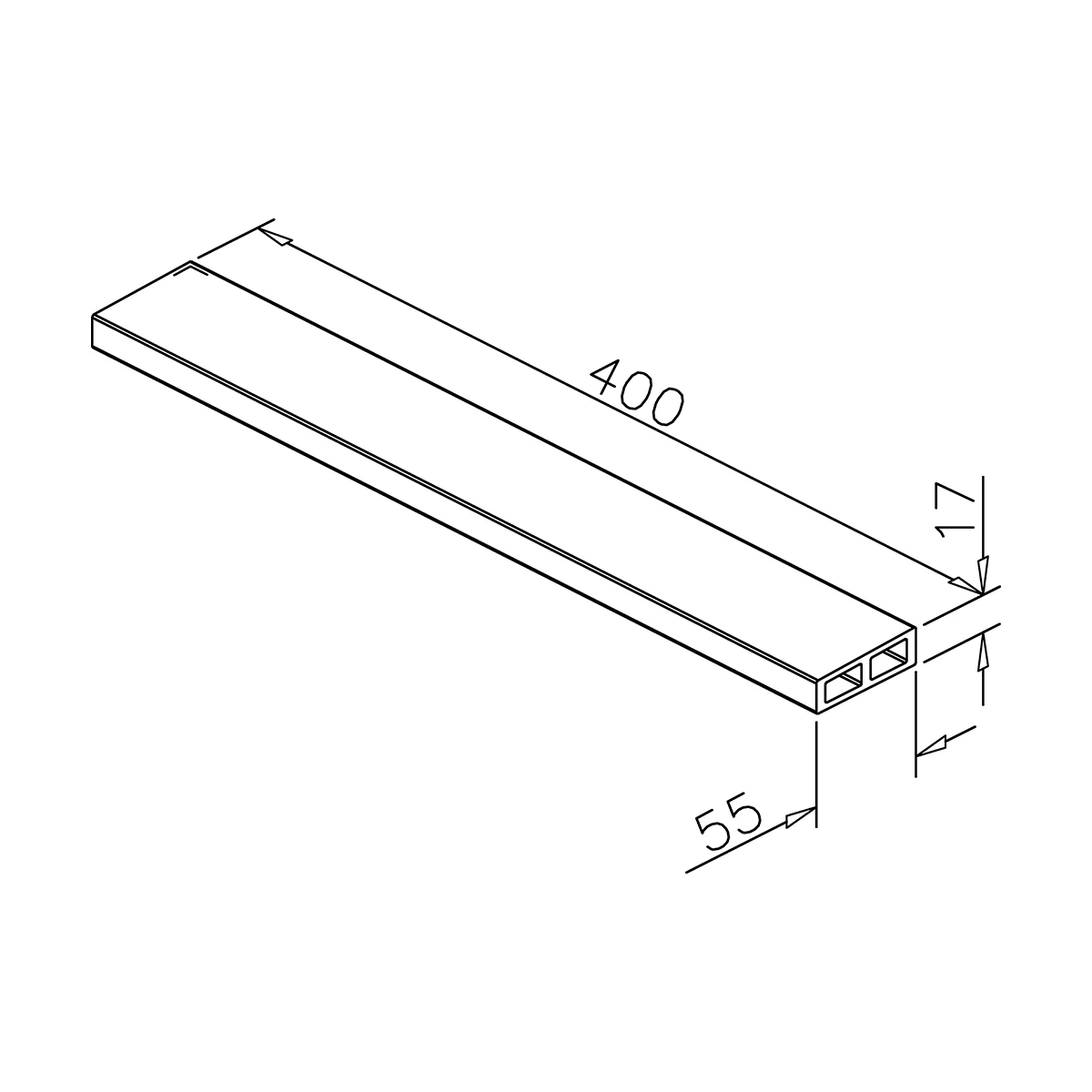 Clamping profile for wall clamping profile Faria / Farida, 7744130600000 Klemmprofil für Wandklemmprofil Faria / Farida, 7744130600000