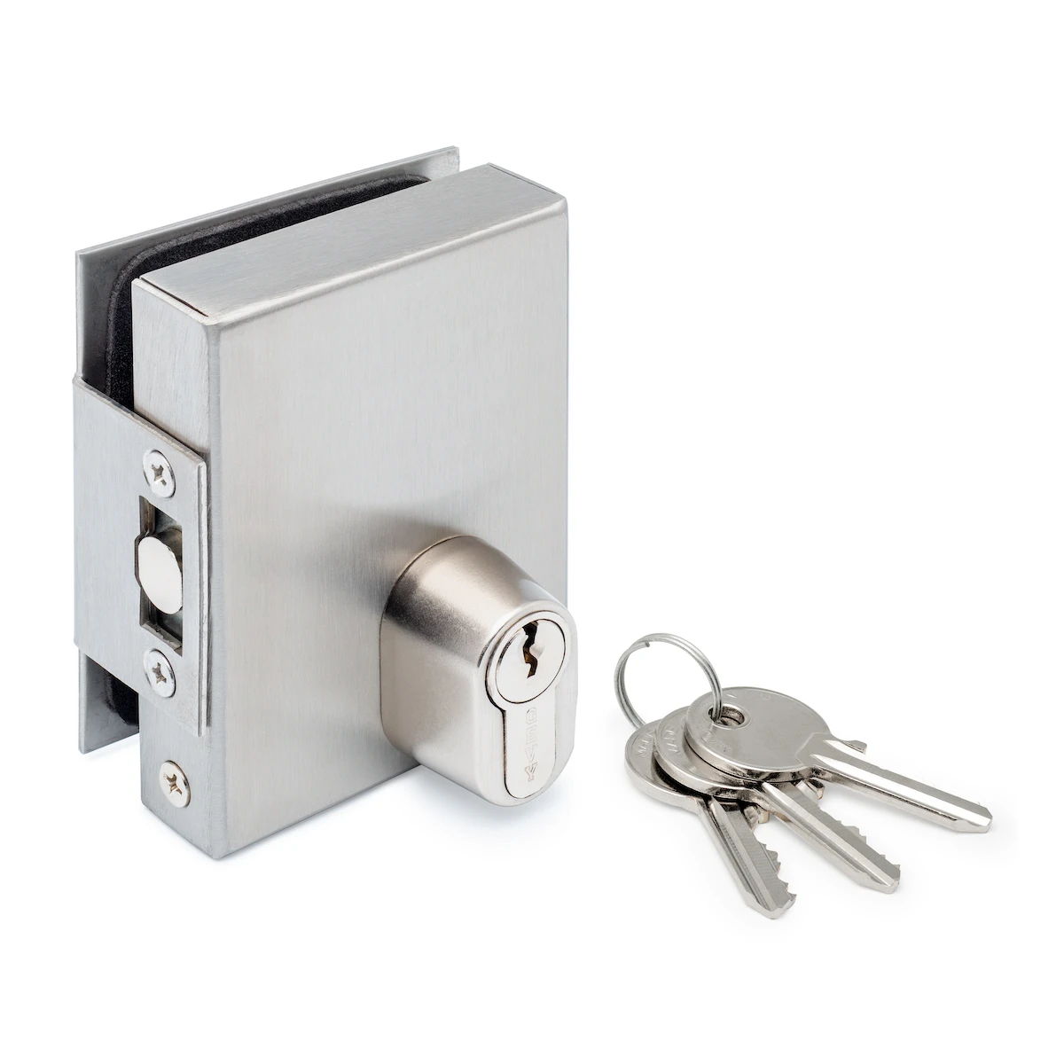 Glass door lock for clamping, 77455017000xx Glastürschloss zum Klemmen, 77455017000xx