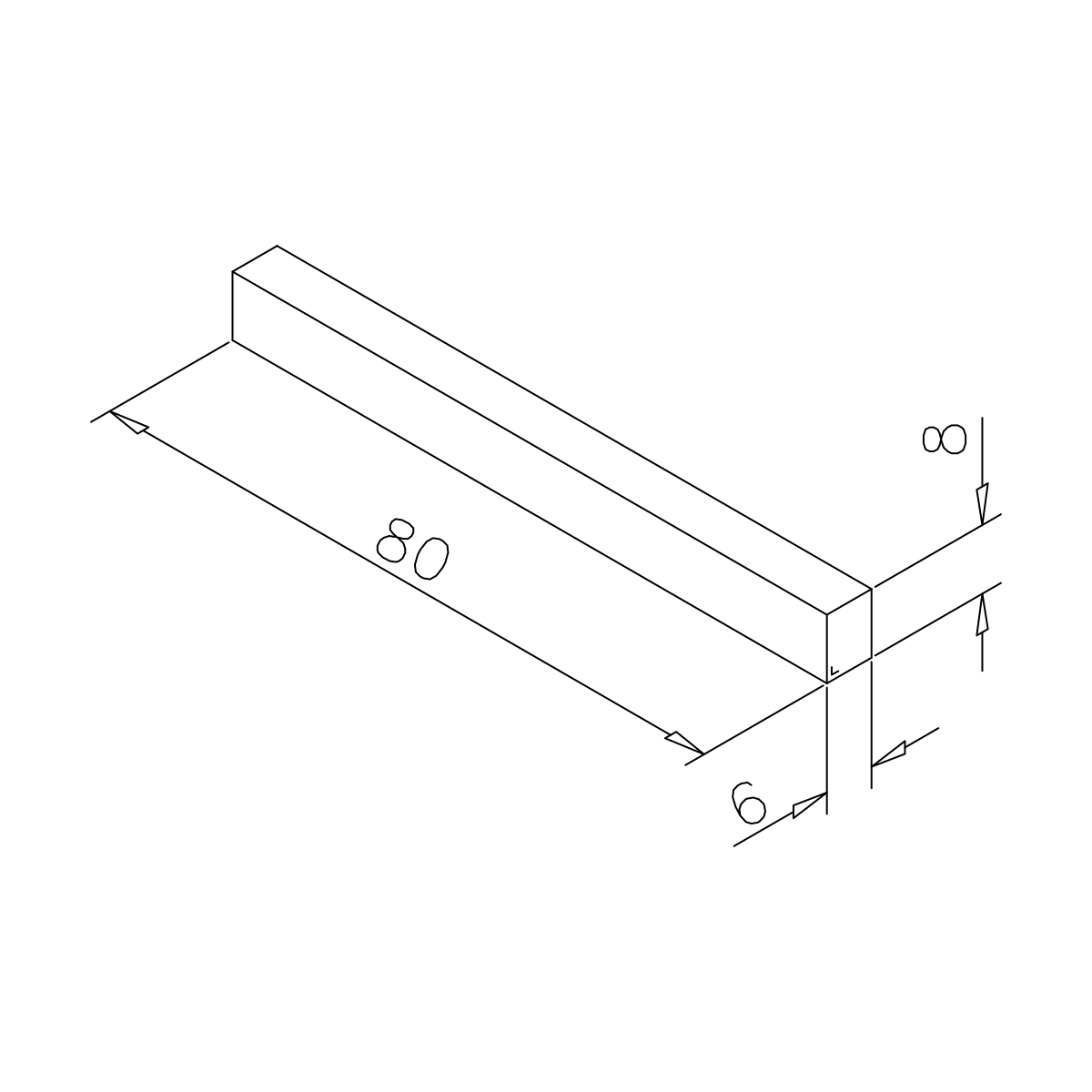 Inlegstrip voor spiegelprofiel, 7748560000000 Distanzklötze für Spiegelschiene Anle, 7748560000000