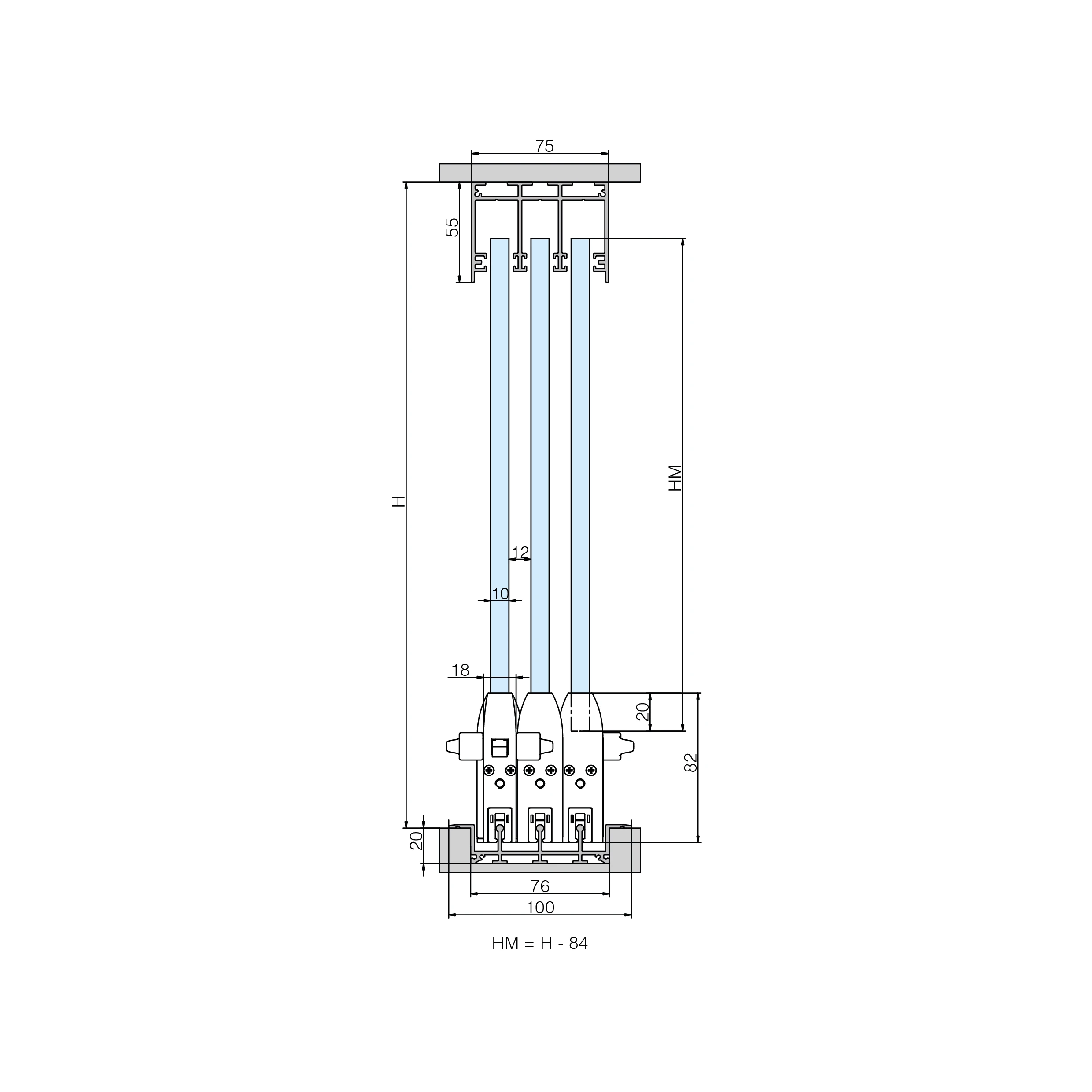 Terrace sliding glass wall CTO, 77990066 Terrassen Glasschiebewand CTO, 77990066