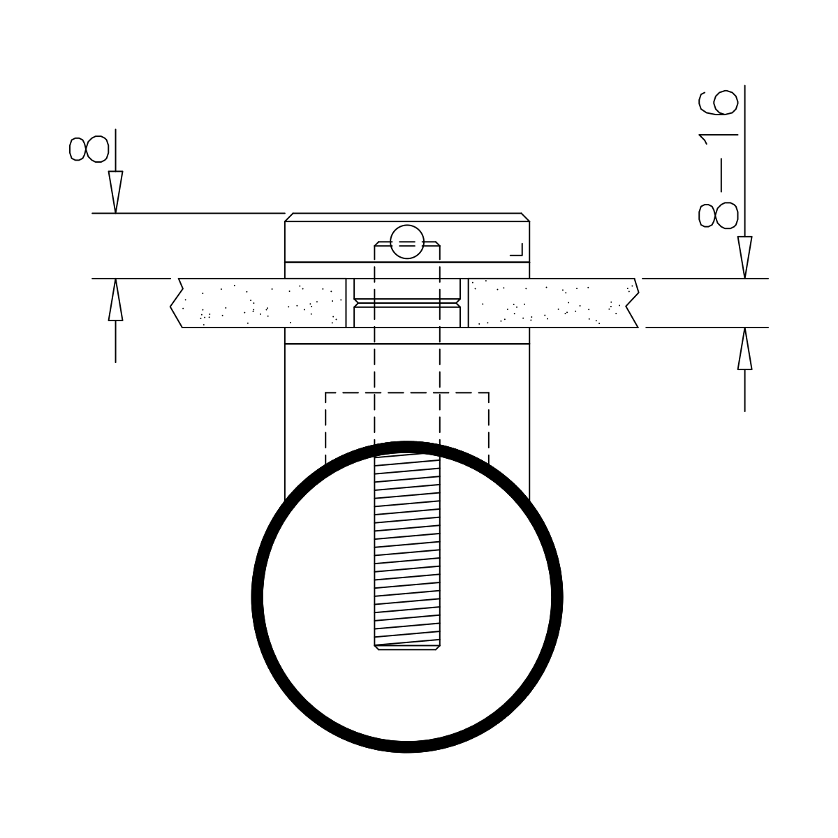 Glasbefestigungsadapter, xx0746xxxxx