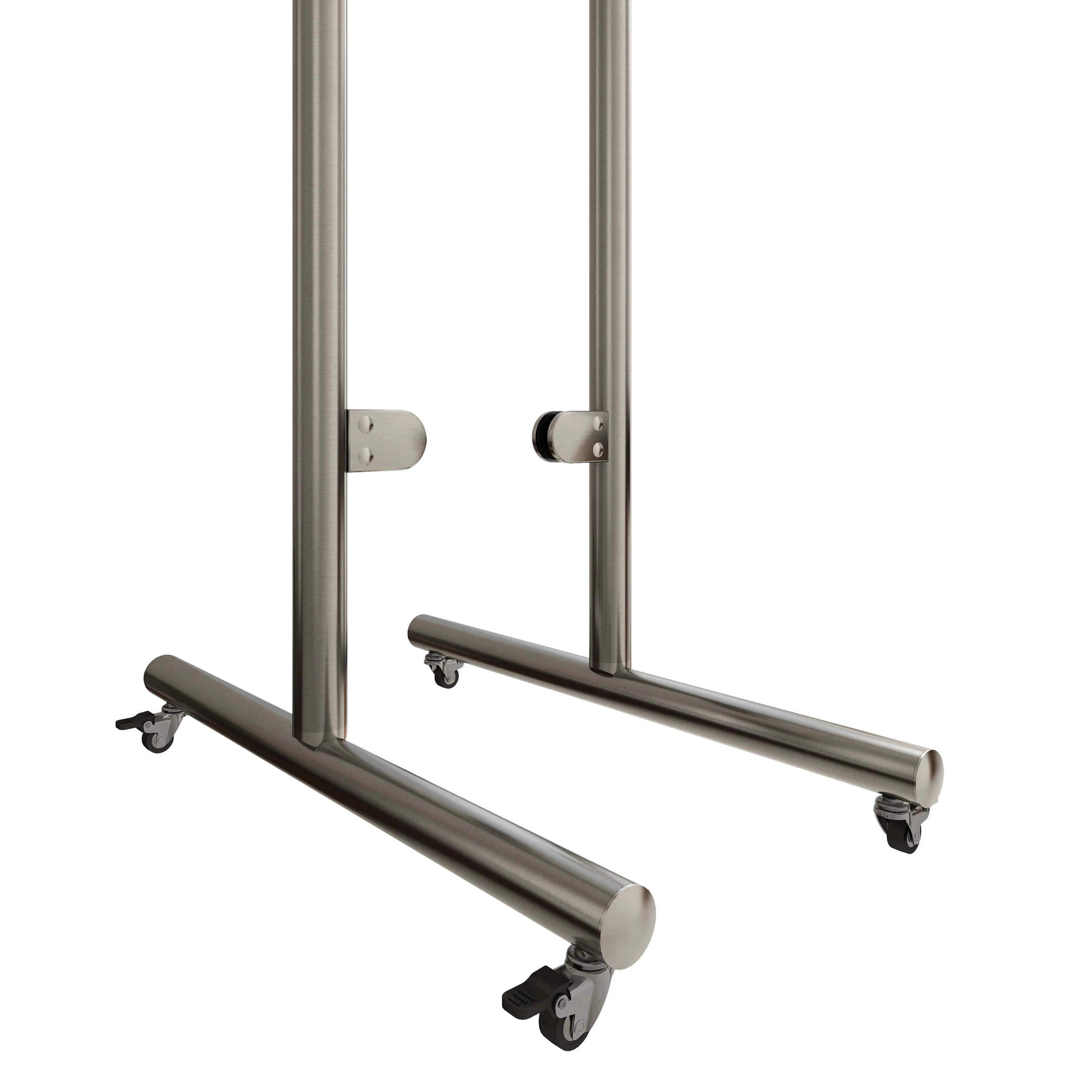 Mobiele hygiene beschermingswand met rollen, 208410038xx Mobile Hygieneschutzwand aus Glas mit Rollen, 208410038xx