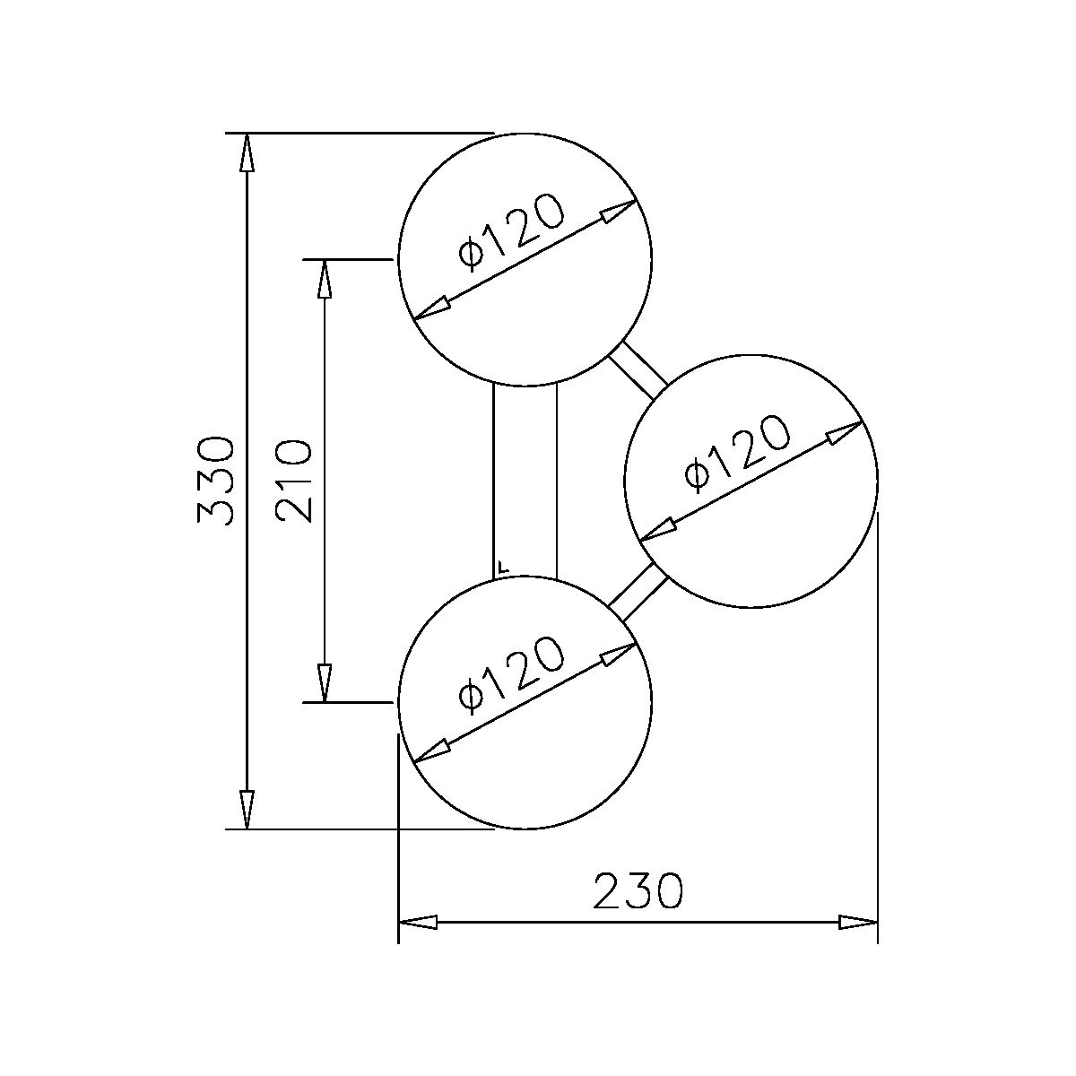 Suction lifter 3-cup Trio-Grip, 7791160000000 Saugheber Trio-Grip 3-teilig, 7791160000000