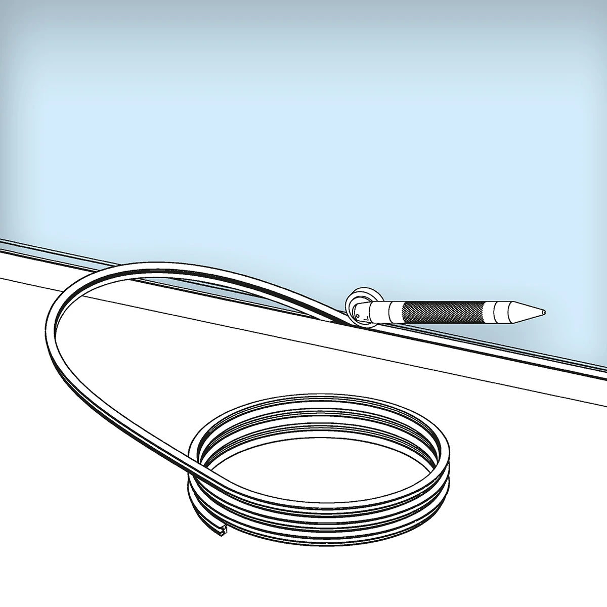 Glass gasket profile, 197061xxx00 Verglasungsdichtung, 197061xxx00