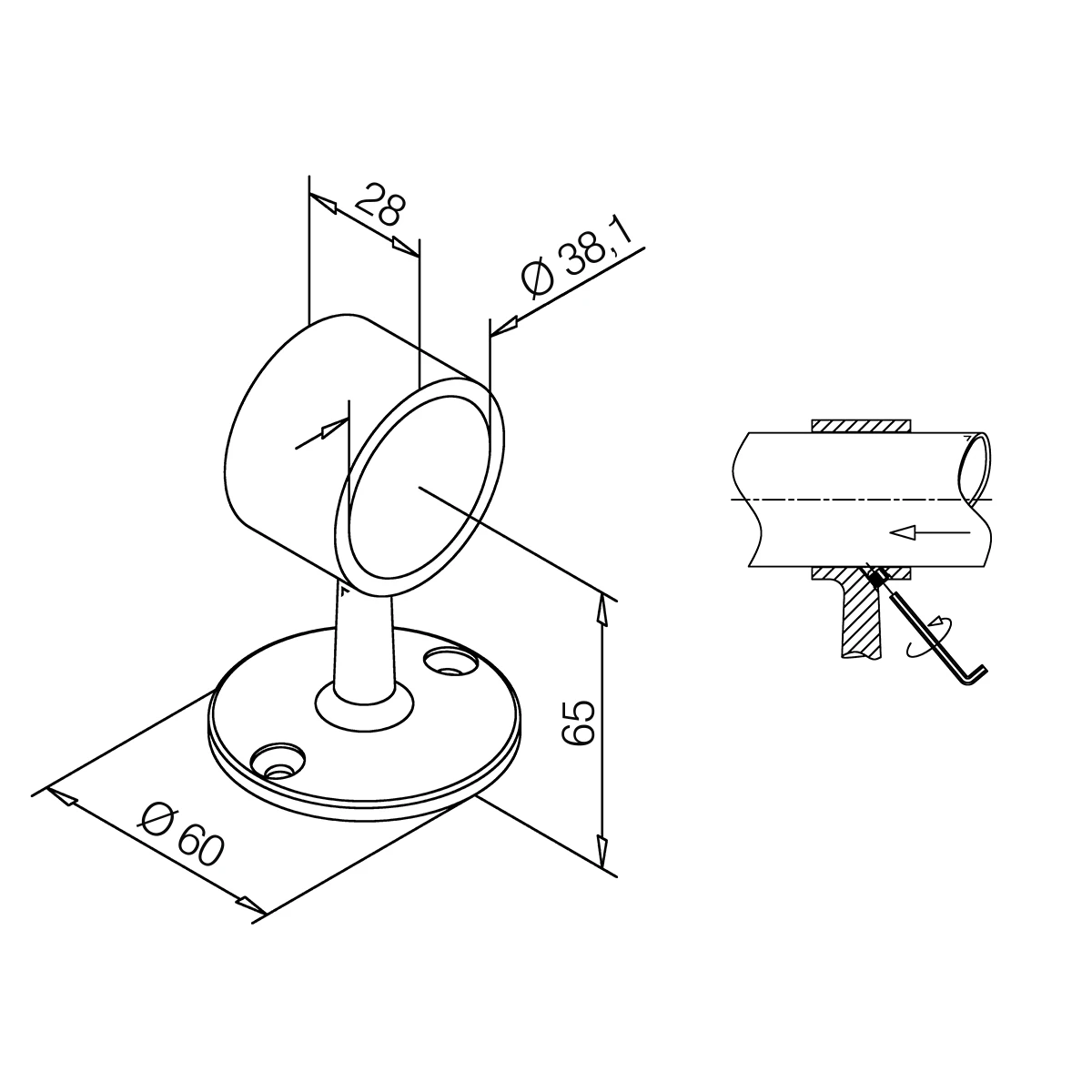 Rohrhalter, 110602xxxxx Rohrhalter, 110602xxxxx