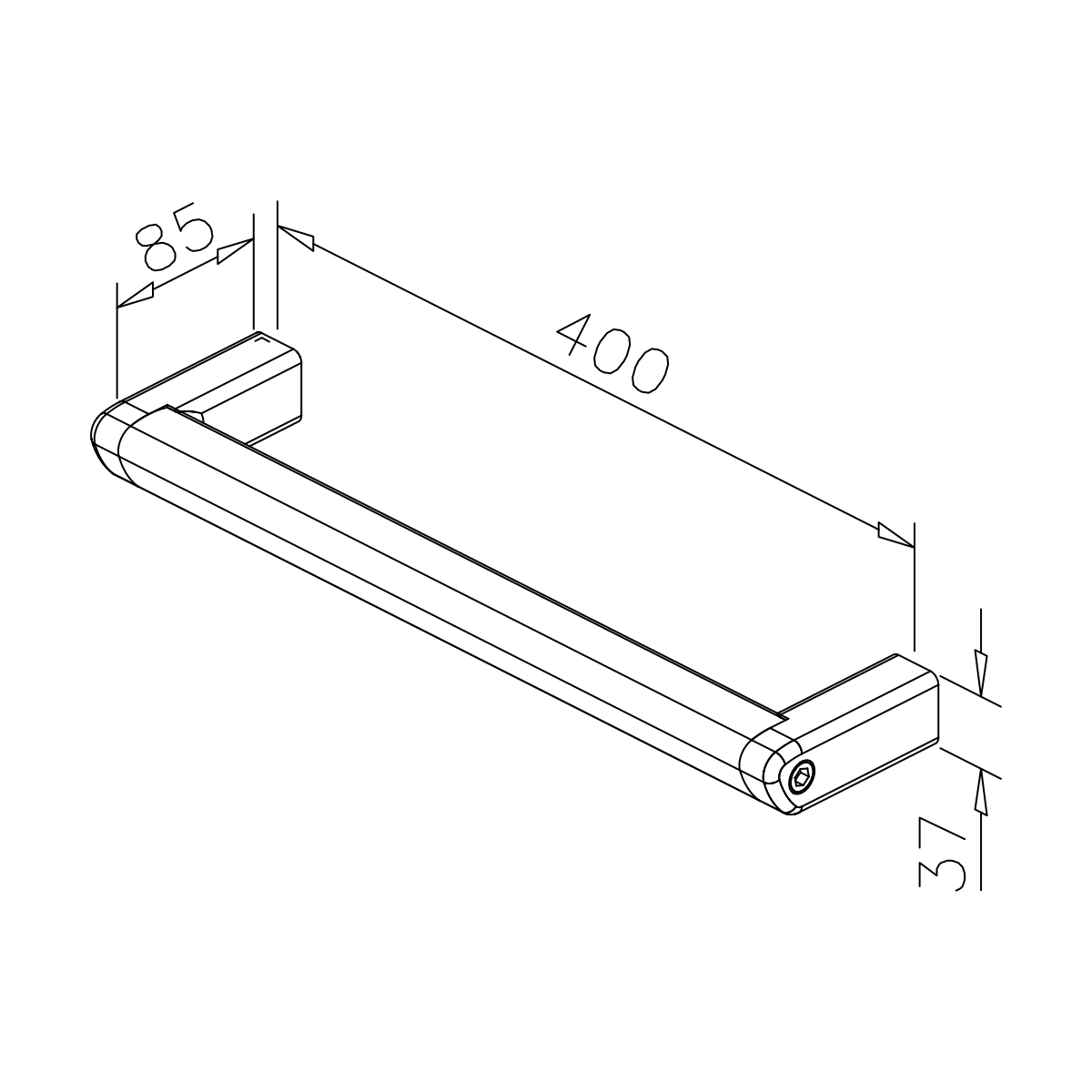 Haltegriff für Dusche, 77500001xxx-xx