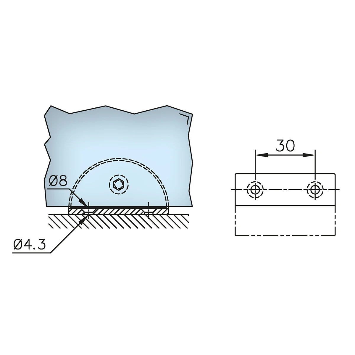 Glasplaatdrager, 2211xx000xx Glasplattenträger, 2211xx000xx