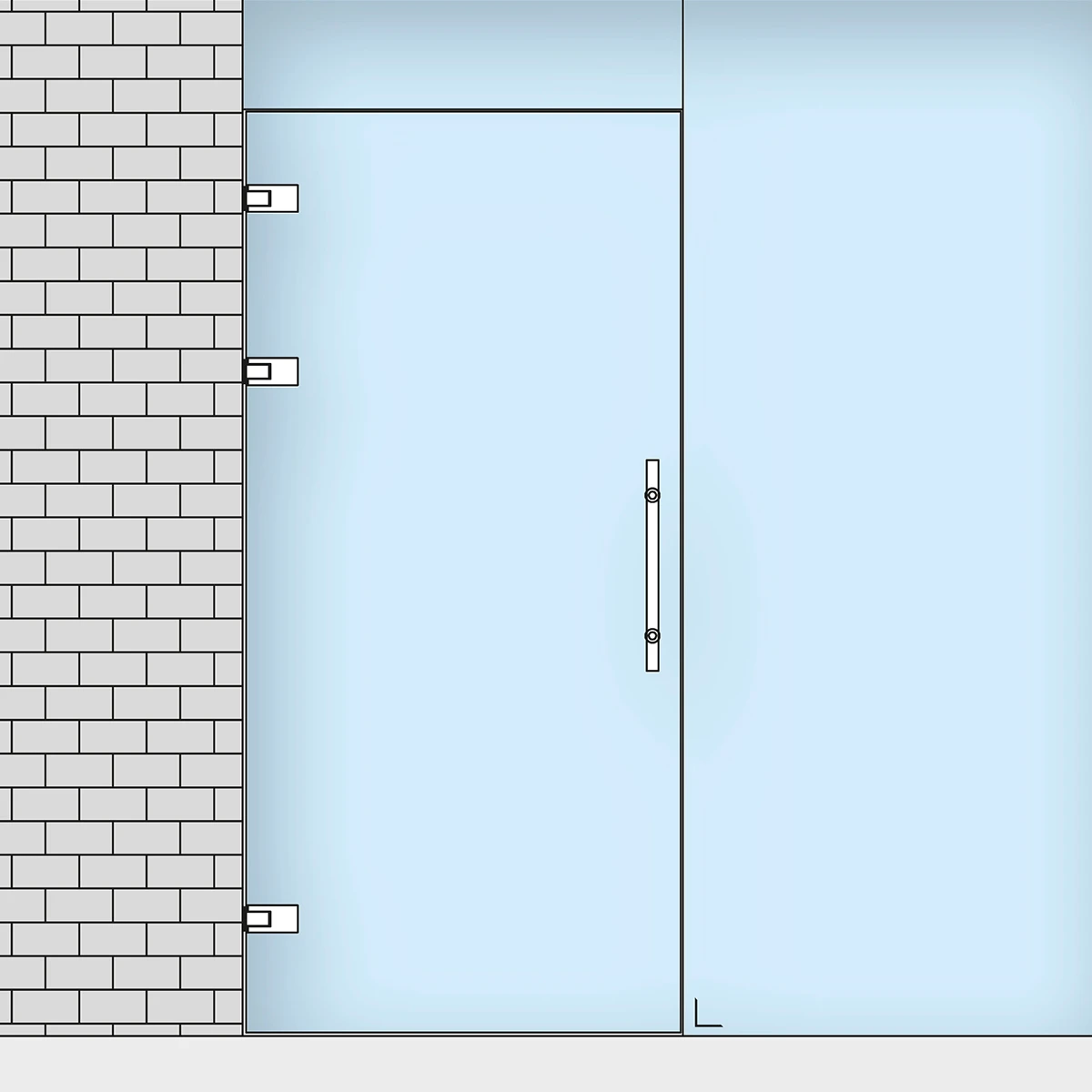 Pendeltür justierbar, 295050xxx12