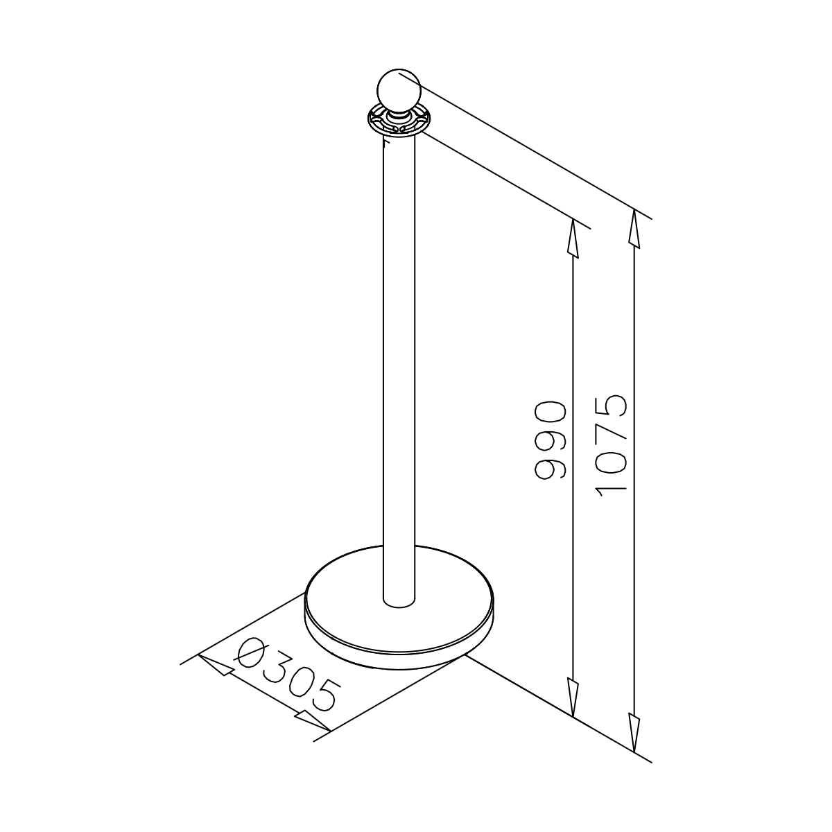 Podiumstandaard, xx5810000xx Absperrständer, xx5810000xx
