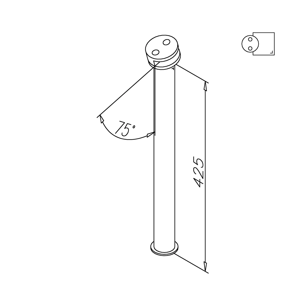 Post, 20190x038xx Pfosten, 20190x038xx