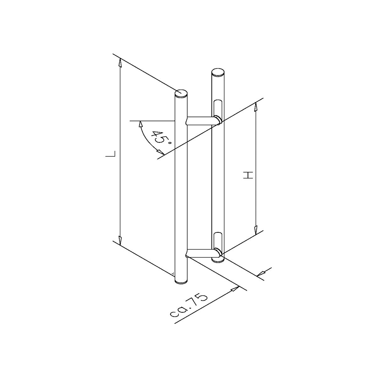 Türgriff, zweiseitig, 4781xxxxxxx Türgriff, zweiseitig, 4781xxxxxxx