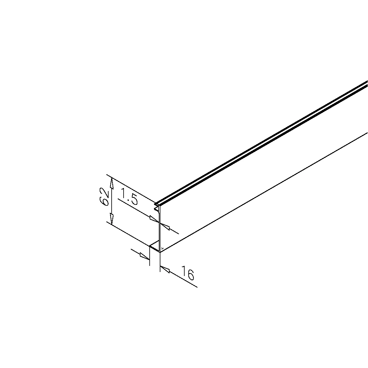 Cover profile, 461720xxxxx Deckprofil, 461720xxxxx