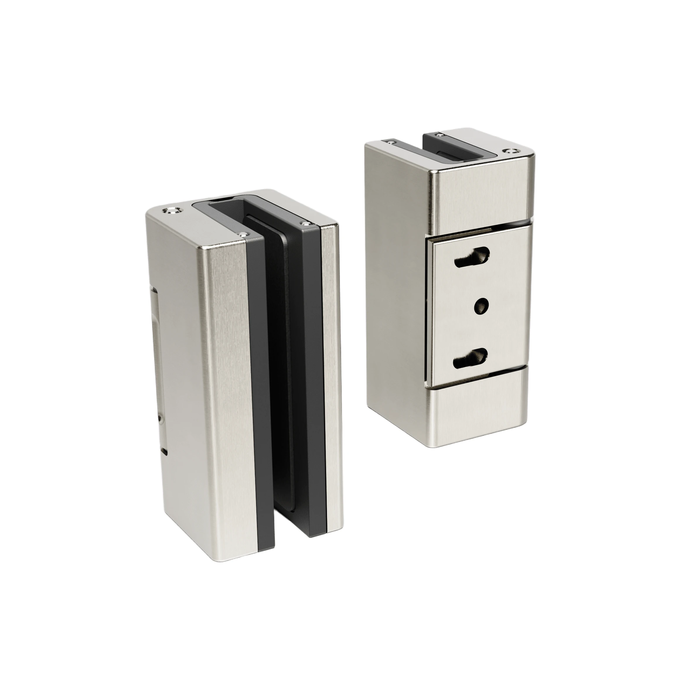 Glass door hinge for clamping, 77452301xxxxx Glastürscharnier zum Klemmen, 77452301xxxxx