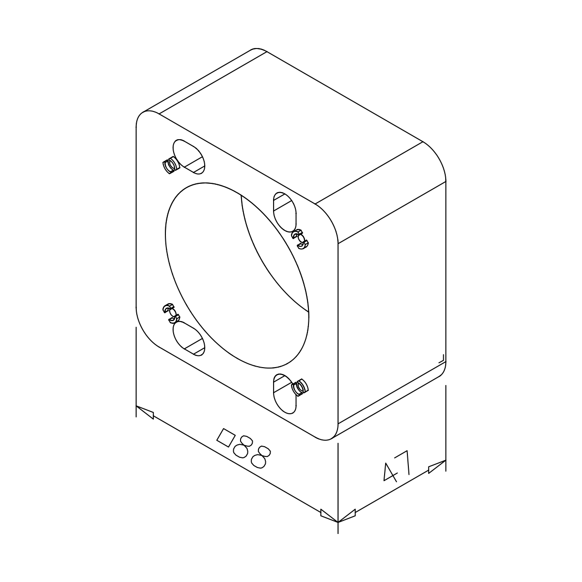 Aufputzdose für CleanSwitch Schalter, 7746300400000