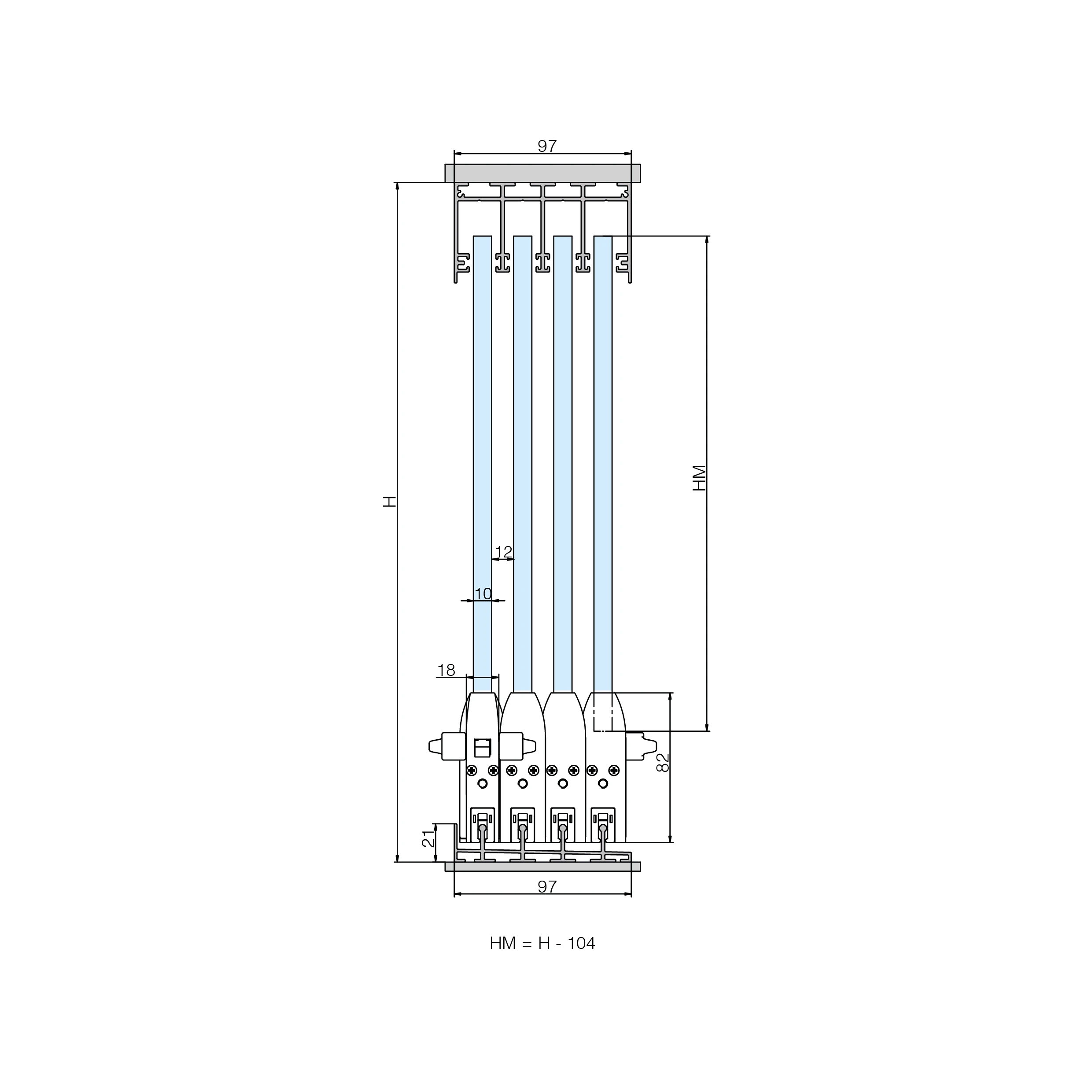 Terrace sliding glass wall CTO, 77990066 Terrassen Glasschiebewand CTO, 77990066