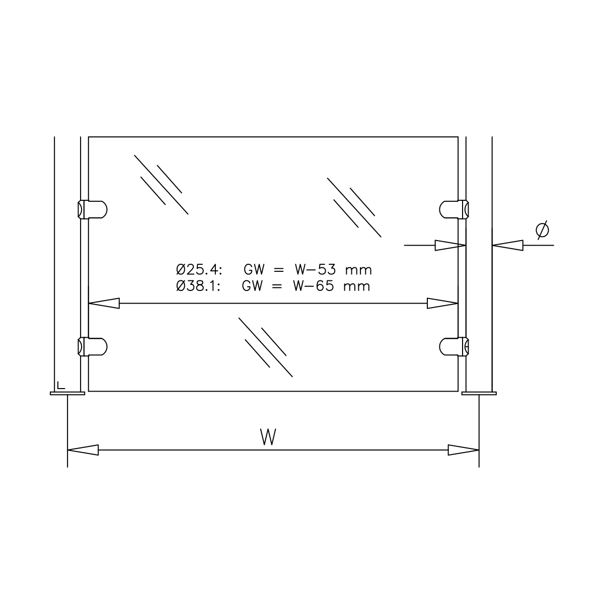 Glasanschlag, 102950xxxxx Glasanschlag, 102950xxxxx