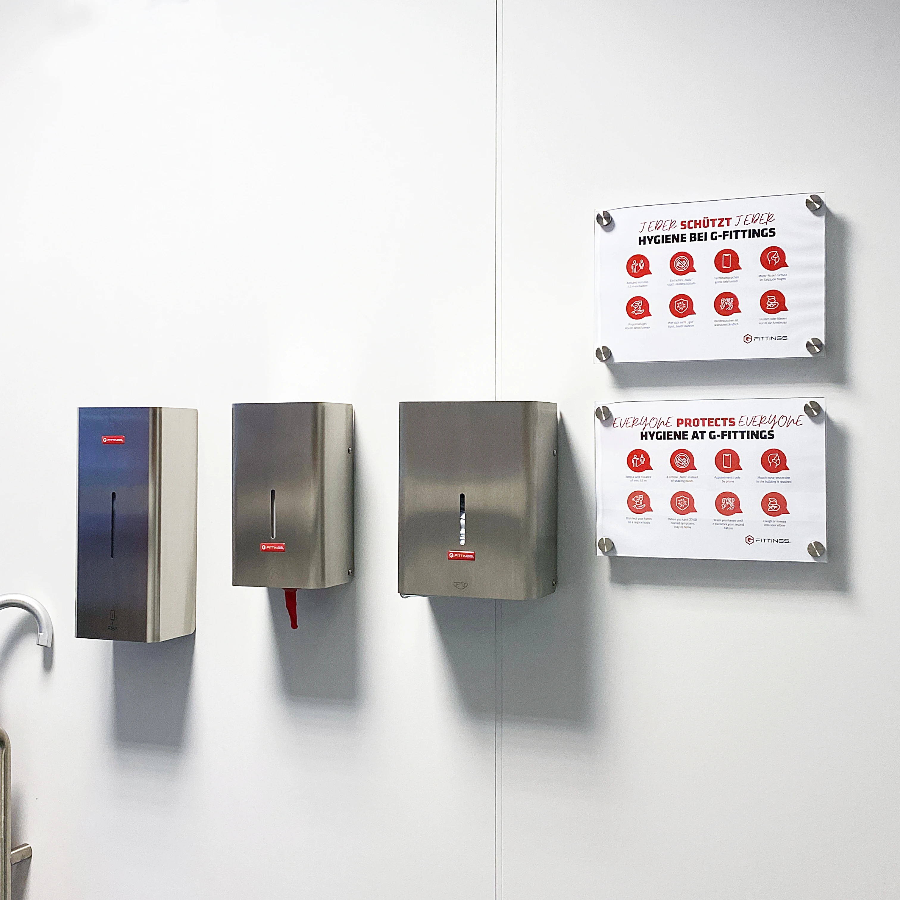 Wall dispenser for disposable gloves, 7726001100012 Wandspender für Einweghandschuhe, 7726001100012