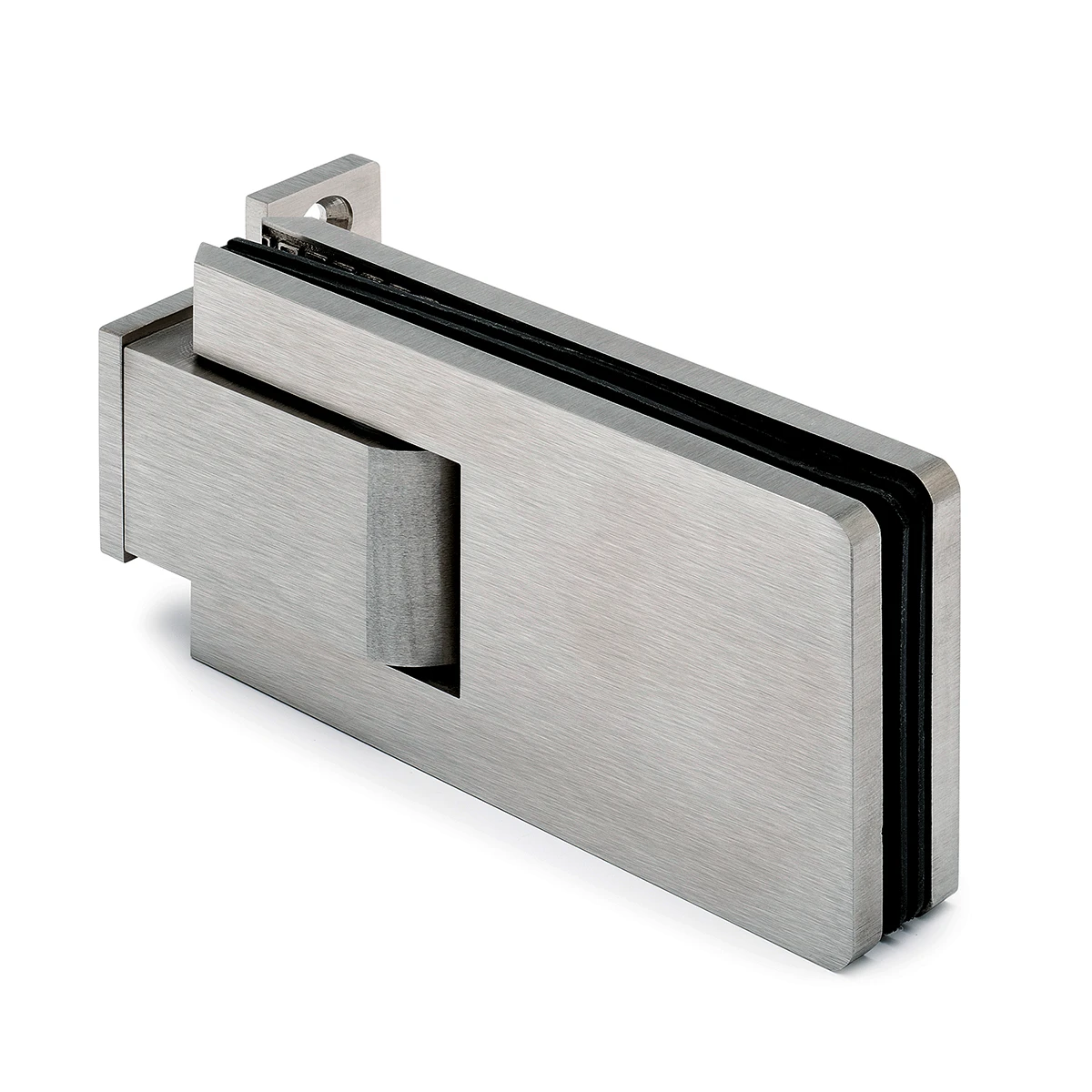 Glass door hinge, adjustable, 41060xxxx12 Glastürscharnier, justierbar, 41060xxxx12