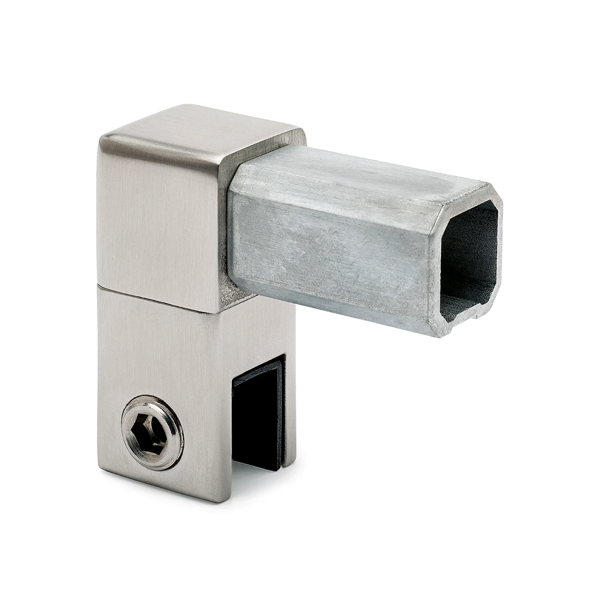 Glashalter geschlossen für Vierkantrohr 20 x 20 mm, 400836420xx Glashalter geschlossen für Vierkantrohr 20 x 20 mm, 400836420xx
