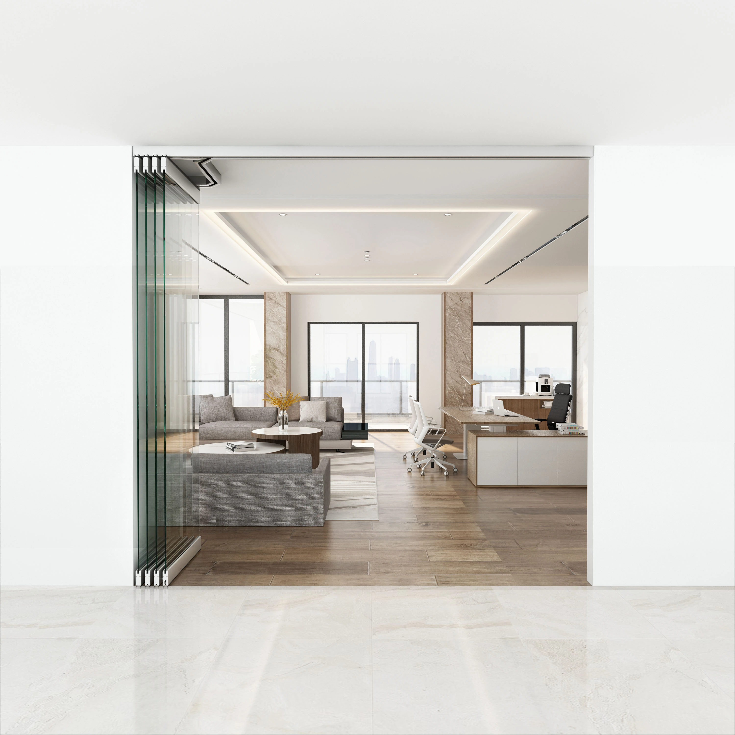 Glass stacking wall, 2932xx0xx46 Glas Schiebe-Stapelwand, 2932xx0xx46