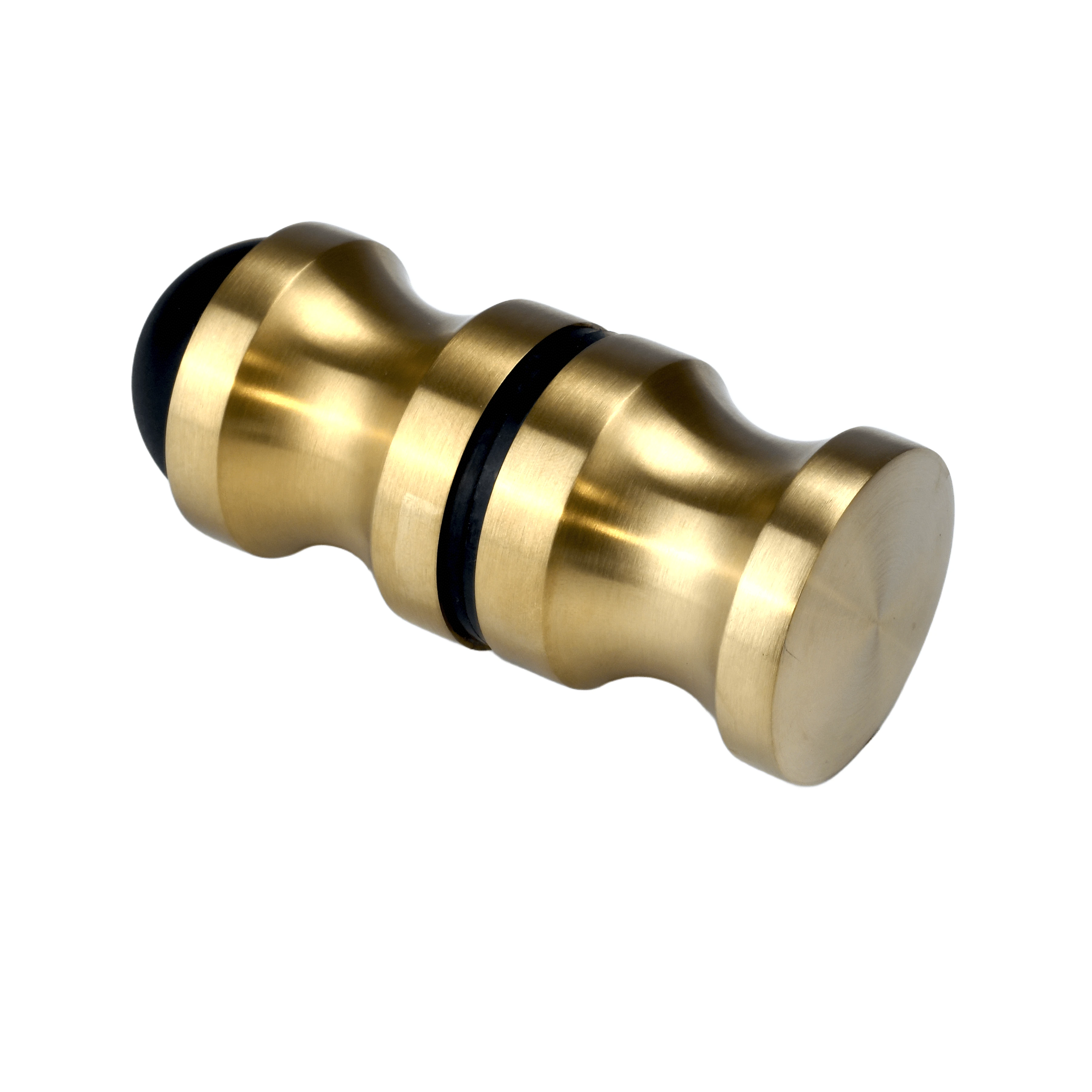 Zweiseitiger Türknopf für Glastüren mit Schutzpuffer, 77470112035xx