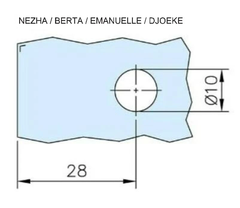 Sicherungsstift für Glasklemme Nezha /Berta / Emanuelle / Djoeke, 7719501502200