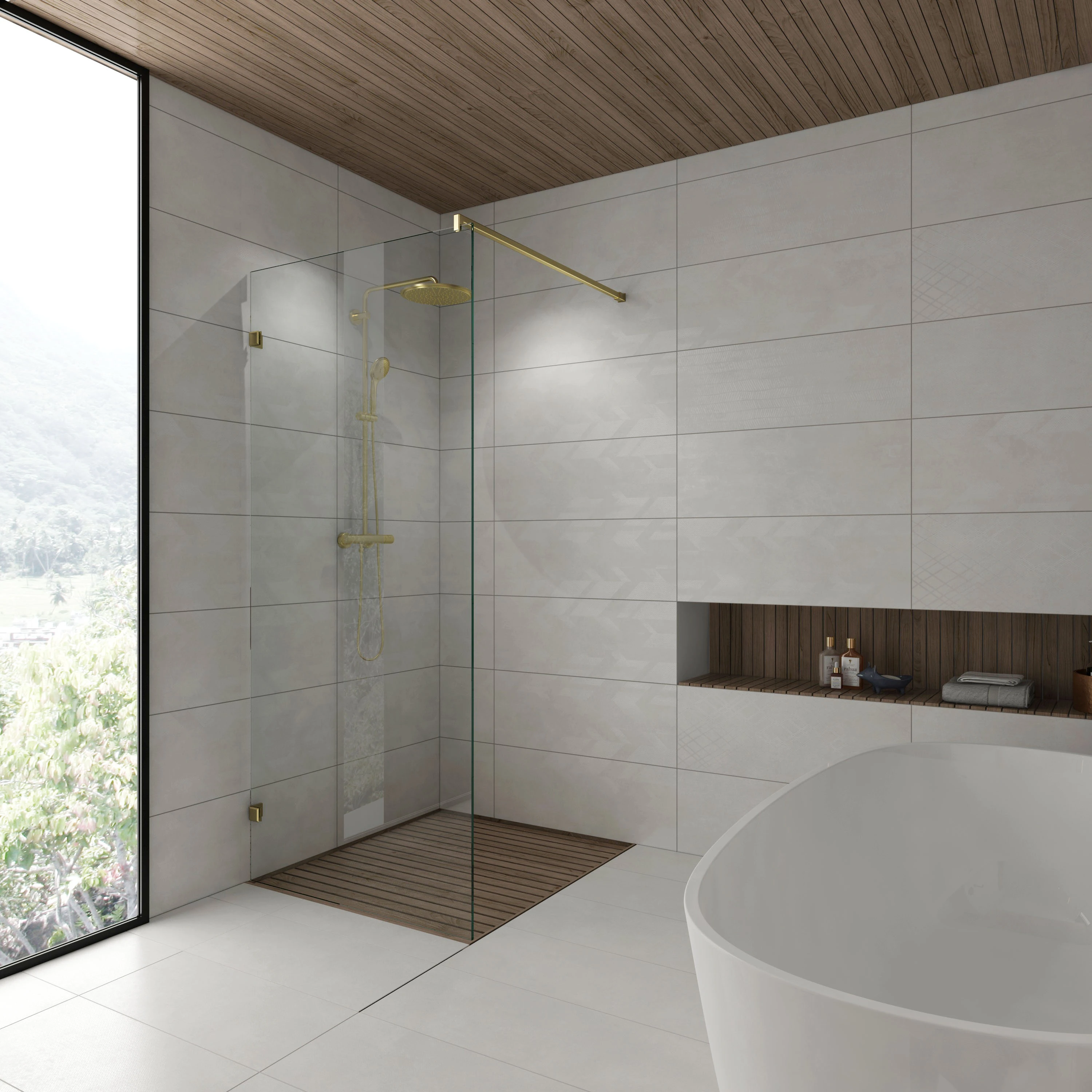 Stabilisierungsstange für Dusche zur Wandmontage 90°, 296418020xx