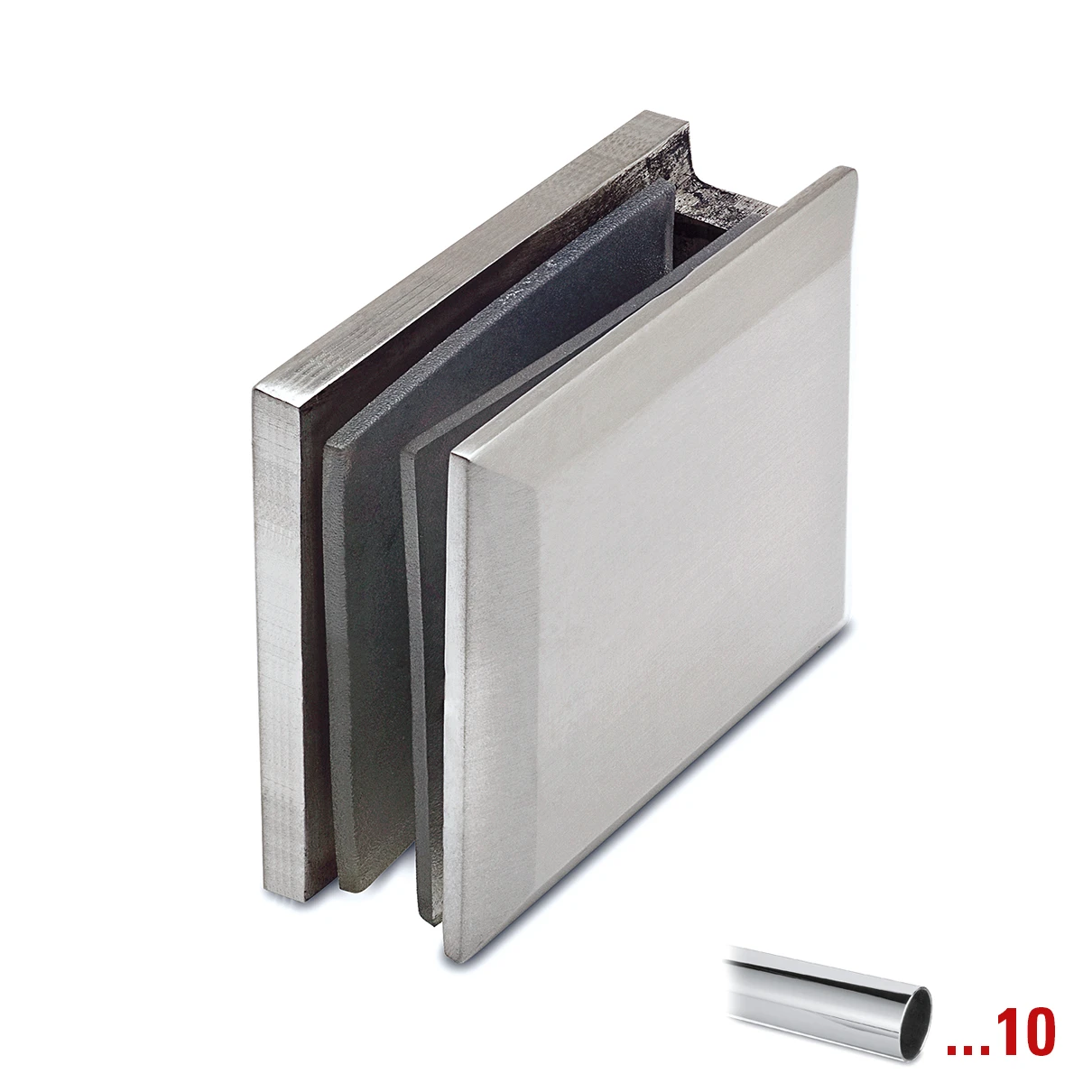 Eckiger Glasverbinder, 404115090xx