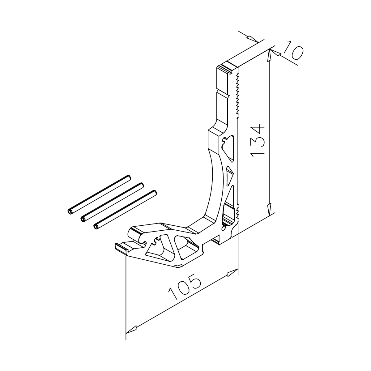 Verbinder für Wandklemmprofil, 7744124000046