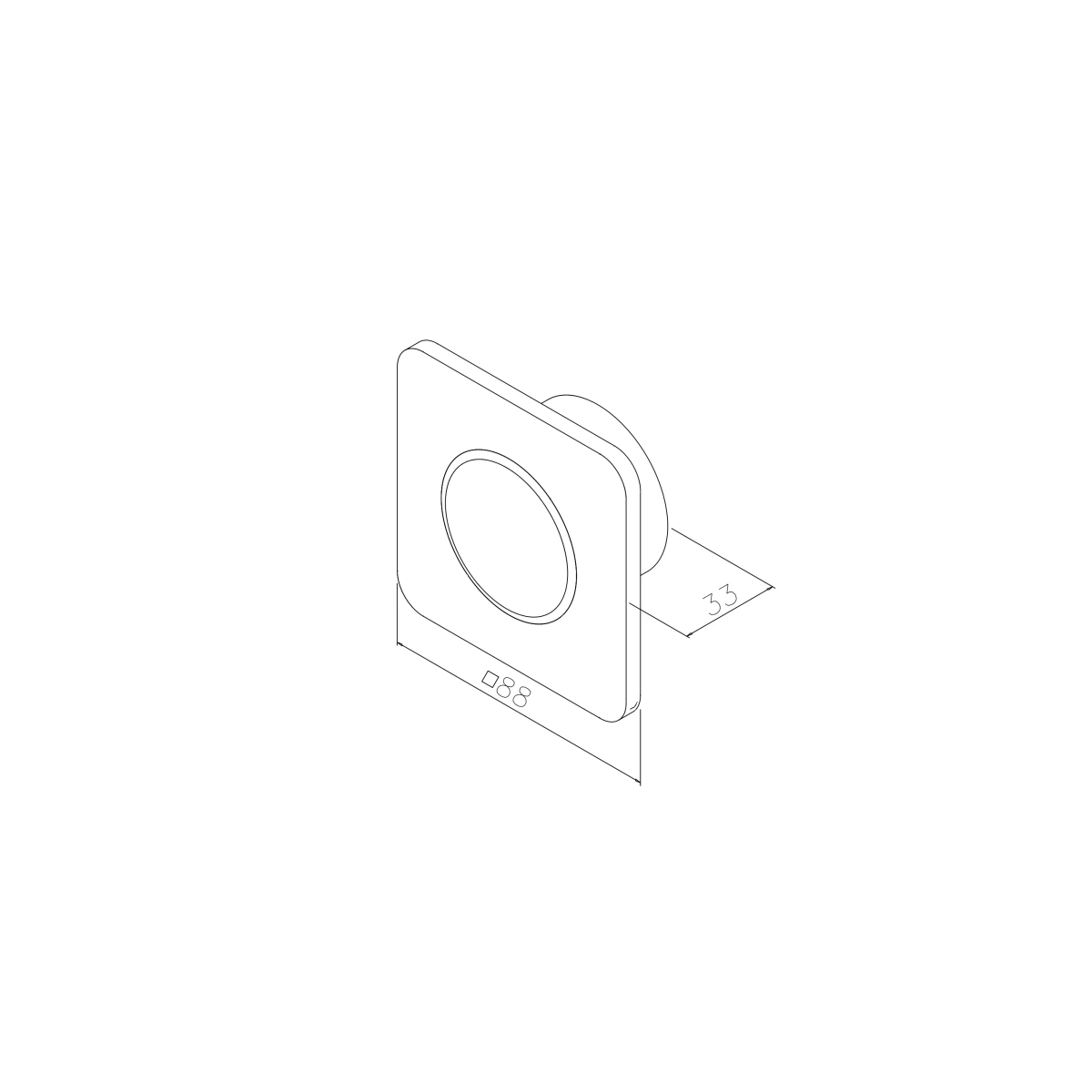 CleanSwitch schakelaar met aansluitkabel 4-aderig, 5.000 mm, 77463003000xx CleanSwitch Schalter mit Verbindungskabel 4-adrig, 5.000 mm, 77463003000xx